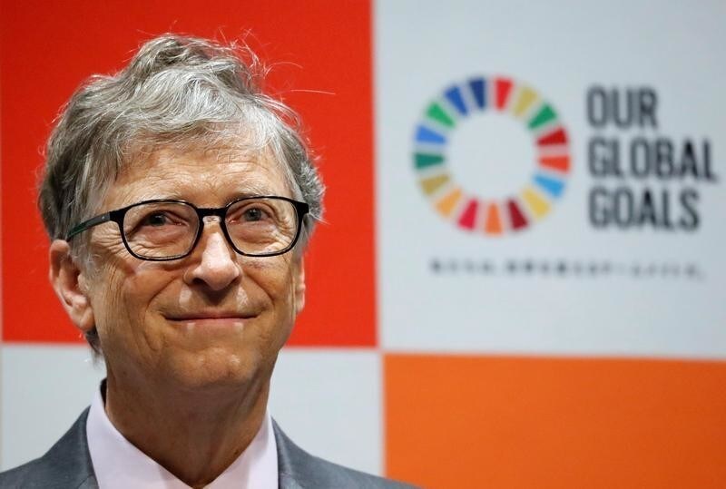 Bill Gates, co-chair of the Bill & Melinda Gates Foundation, attends a news conference as the foundation teams up with the Japan Sports Agency and Tokyo 2020 to promote the Sustainable Development Goals in conjunction with the Olympics, in Tokyo, Japan, November 9, 2018. REUTERS/Toru Hanai - RC157A5756E0