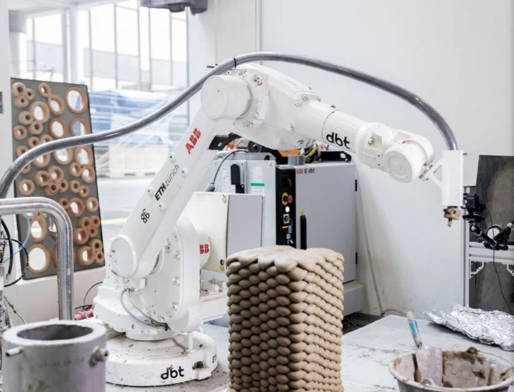 The system was 3D-printed using an autonomous robotic arm
