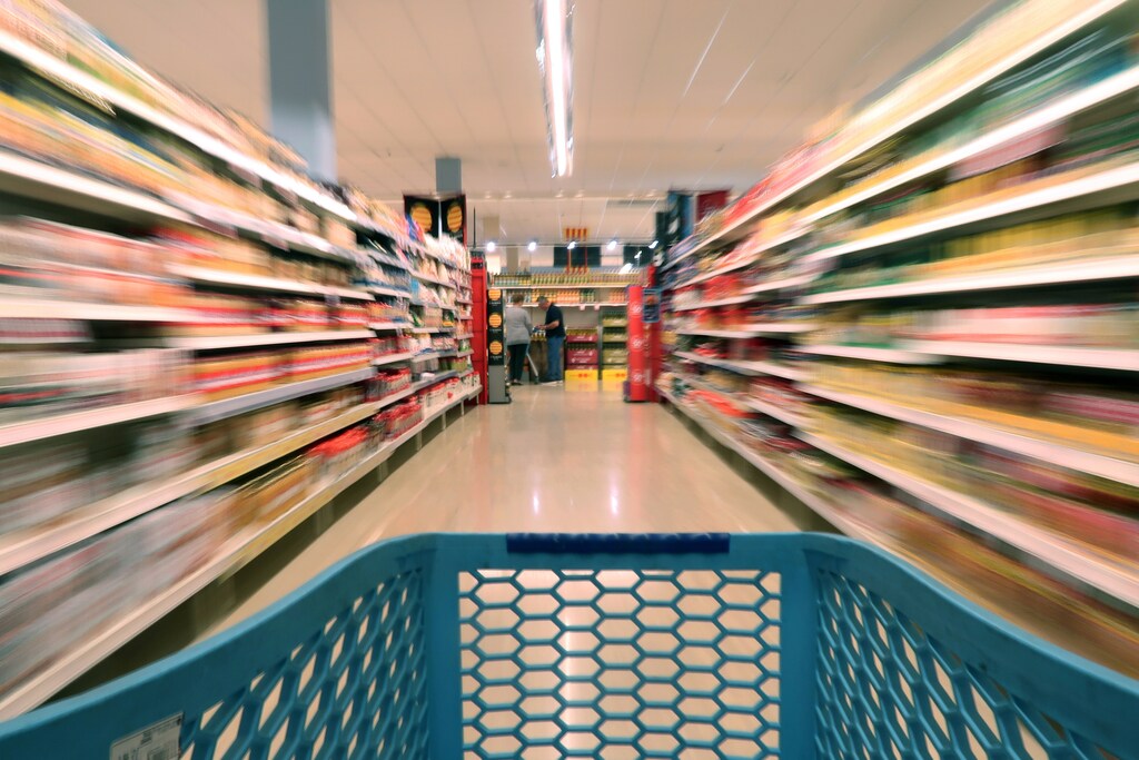View from a trolley running by a Caprabo supermarket in El Masnou, near Barcelona, Spain May 19, 2017.
