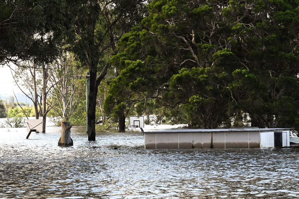 image of the severe flooding in New South Wales