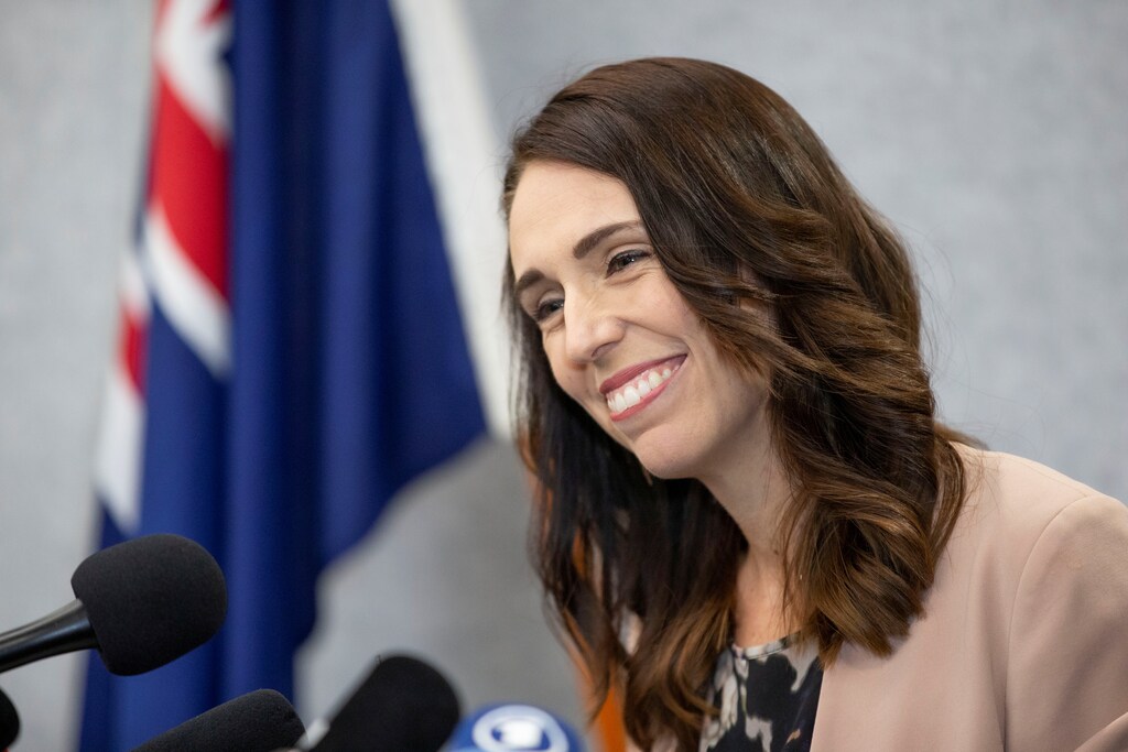 New Zealand Prime Minister Jacinda Ardern smiles during a news conference prior to the anniversary of the mosque attacks that took place the prior year in Christchurch, New Zealand, March 13, 2020. REUTERS/Martin Hunter - RC2SIF9SR25I