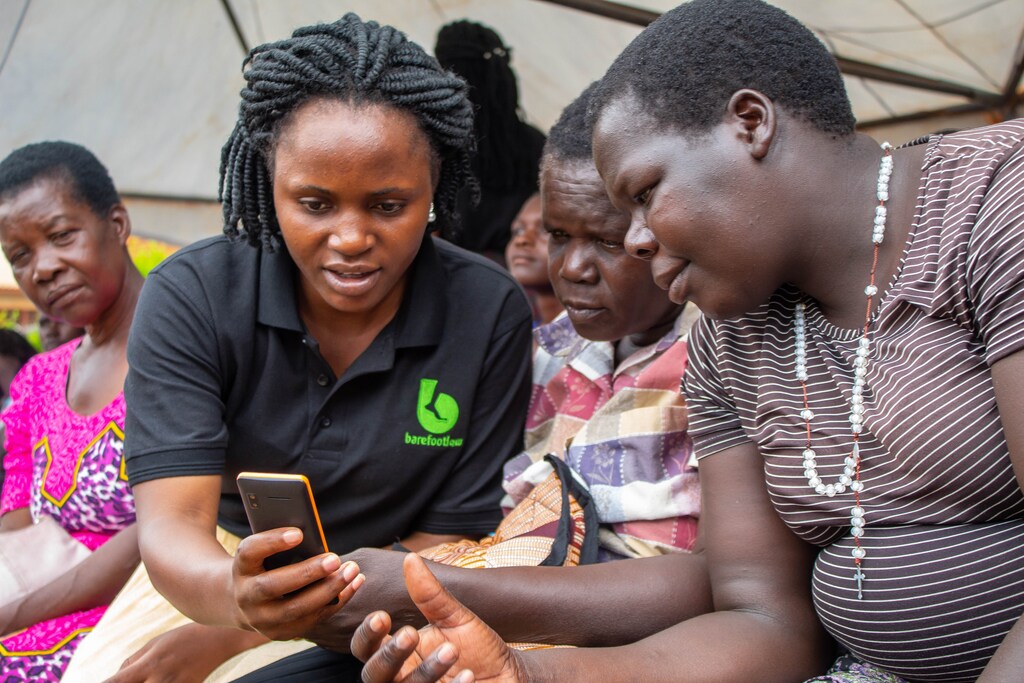 Social innovator, Barefoot Law, uses AI-linked digital legal information and services with community stakeholders.