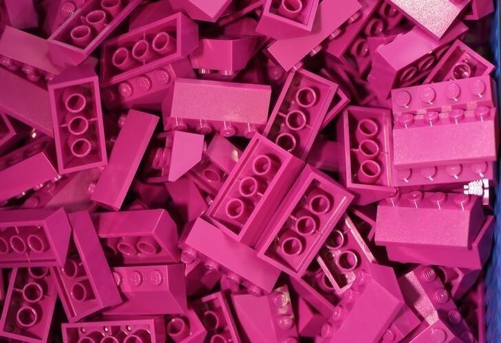 Lego bricks are pictured in a production line at the factory of Danish toy company Lego in Billund, March 1, 2016. REUTERS/Fabian Bimmer