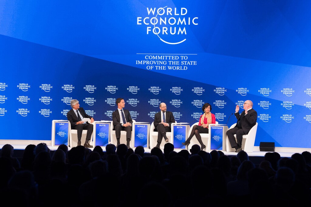 Maurice Lévy, Chairman and Chief Executive Officer, Publicis Groupe, France and Ana Botín, Group Executive Chairman, Banco Santander, Spain and Mark Rutte, Prime Minister of the Netherlands.Martin Schulz, President of the European Parliament (2012-2017).Ana Botín, Group Executive Chairman, Banco Santander, Spain and Frans Timmermans, First Vice-President, Better Regulation, Inter-Institutional Relations, the Rule of Law and the Charter of Fundamental Rights, European Commission, Brussels speaking during the Session Which Europe Now? at the Annual Meeting 2017 of the World Economic Forum in Davos, January 19, 2017Copyright by World Economic Forum / Boris Baldinger