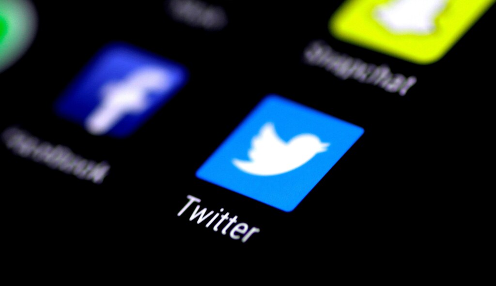 The Twitter application is seen on a phone screen August 3, 2017.