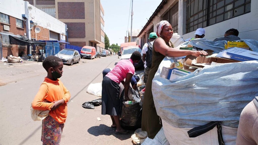 South Africa COVID-19 coronavirus recycling recycle digital currency hunger charity Love Our City Klean LOCK