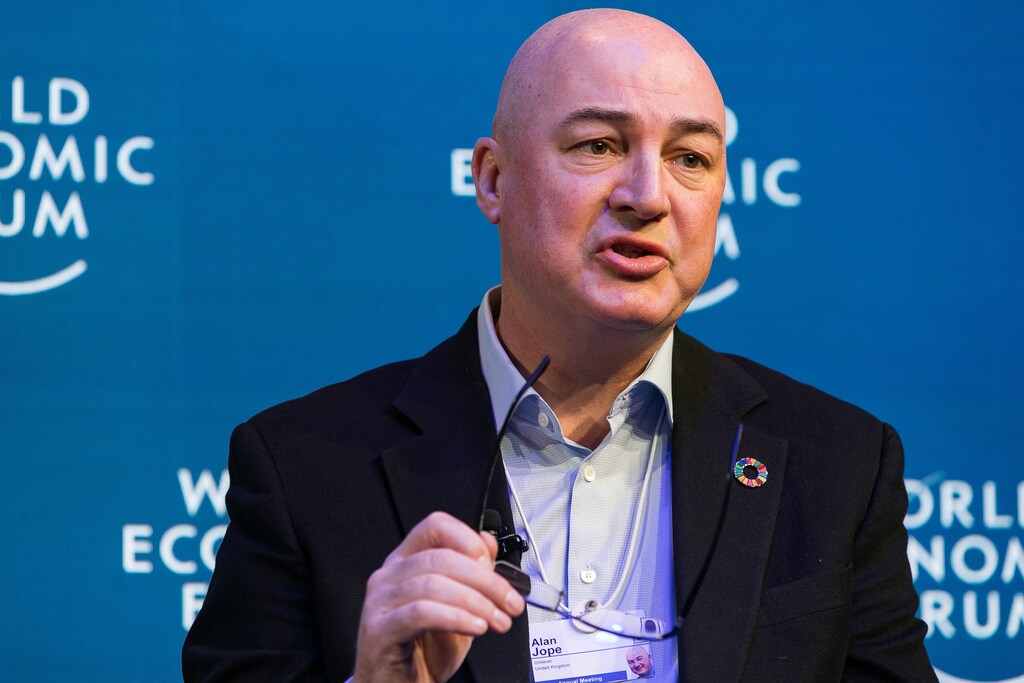 Alan Jope, Chief Executive Officer, Unilever, United Kingdom speaking during the Session "Strategic Outlook on Consumption" at the Annual Meeting 2019 of the World Economic Forum in Davos, January 22, 2019. Congress Centre - Aspen 2.Copyright by World Economic Forum / Jakob Polacsek