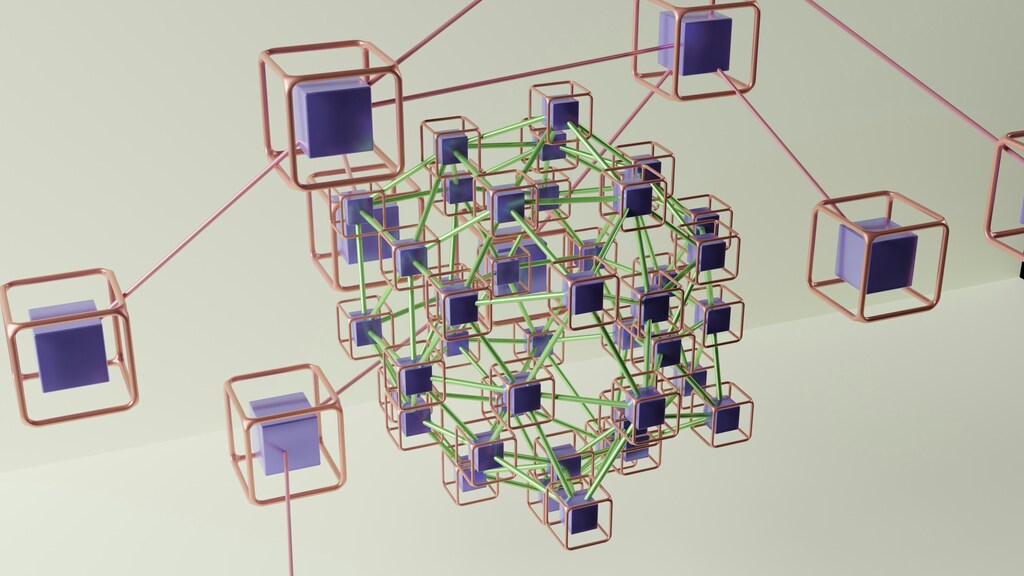 A diagram of decentralized blockchain nodes: Fintech innovation can aid financial market infrastructures with safety by design embedded.