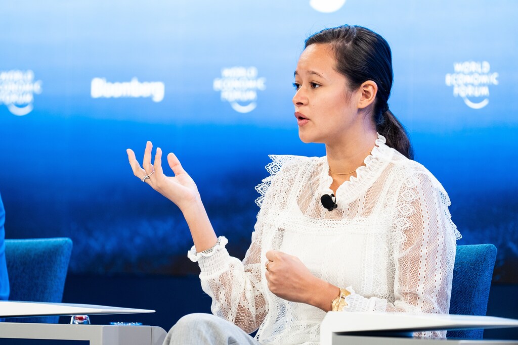 Melati Wijsen, Founder, Bye Bye Plastic Bags, Indonesia speaking in The Story behind the Photo: Virus HuntersÂ session at the World Economic Forum Annual Meeting 2020 in Davos-Klosters, Switzerland,Â 24 January.Â Congress Centre - Hub B. Copyright by World Economic Forum/Sikarin Fon Thanachaiary
