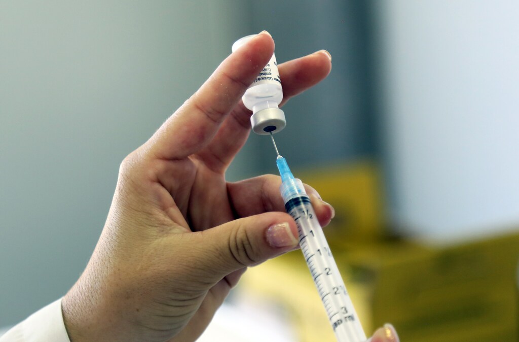 Close-up on HPV vaccination in Sao Paulo Brazil, March 2014.
