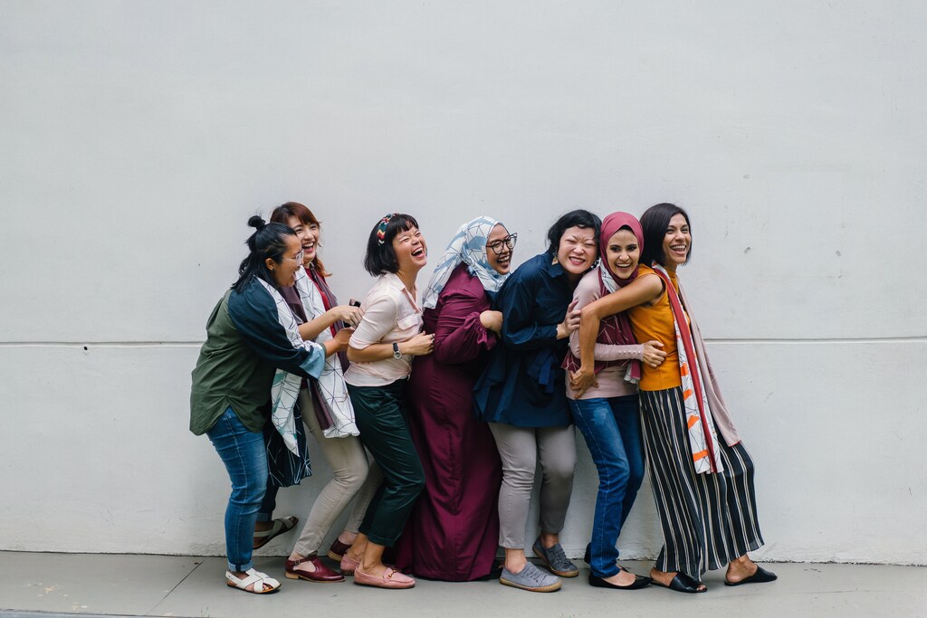 Image showing a group of women smiling