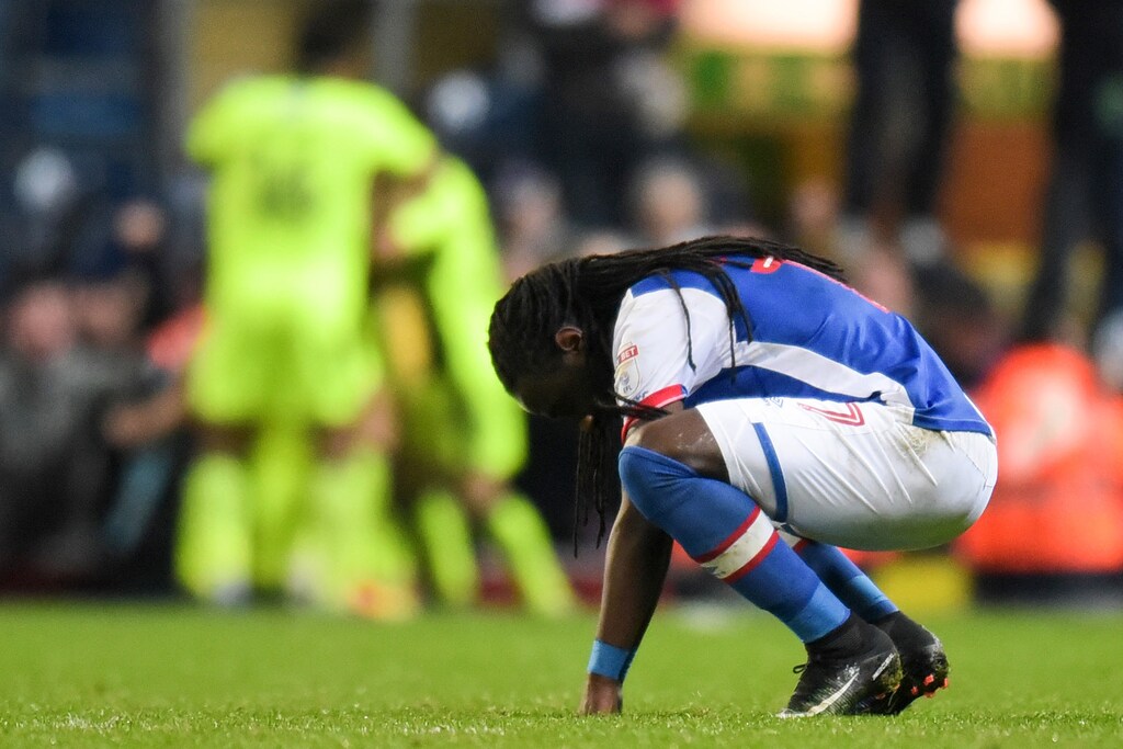 Britain Football Soccer - Blackburn Rovers v Reading - Sky Bet Championship - Ewood Park - 17/12/16 Blackburn Rovers Marvin Emnes looks dejected after Reading's third goal Mandatory Credit: Action Images / Paul Burrows Livepic EDITORIAL USE ONLY. No use with unauthorized audio, video, data, fixture lists, club/league logos or "live" services. Online in-match use limited to 45 images, no video emulation. No use in betting, games or single club/league/player publications. Please contact your account representative for further details. - 14706210