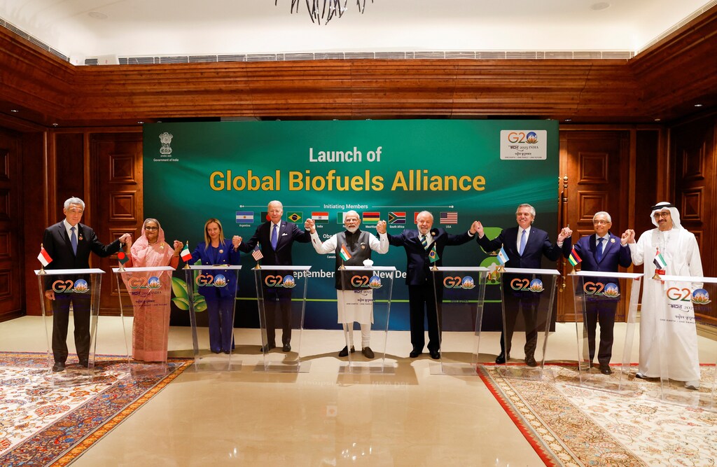 The Global Biofuel Alliance launched at the G20 Summit in India this September.