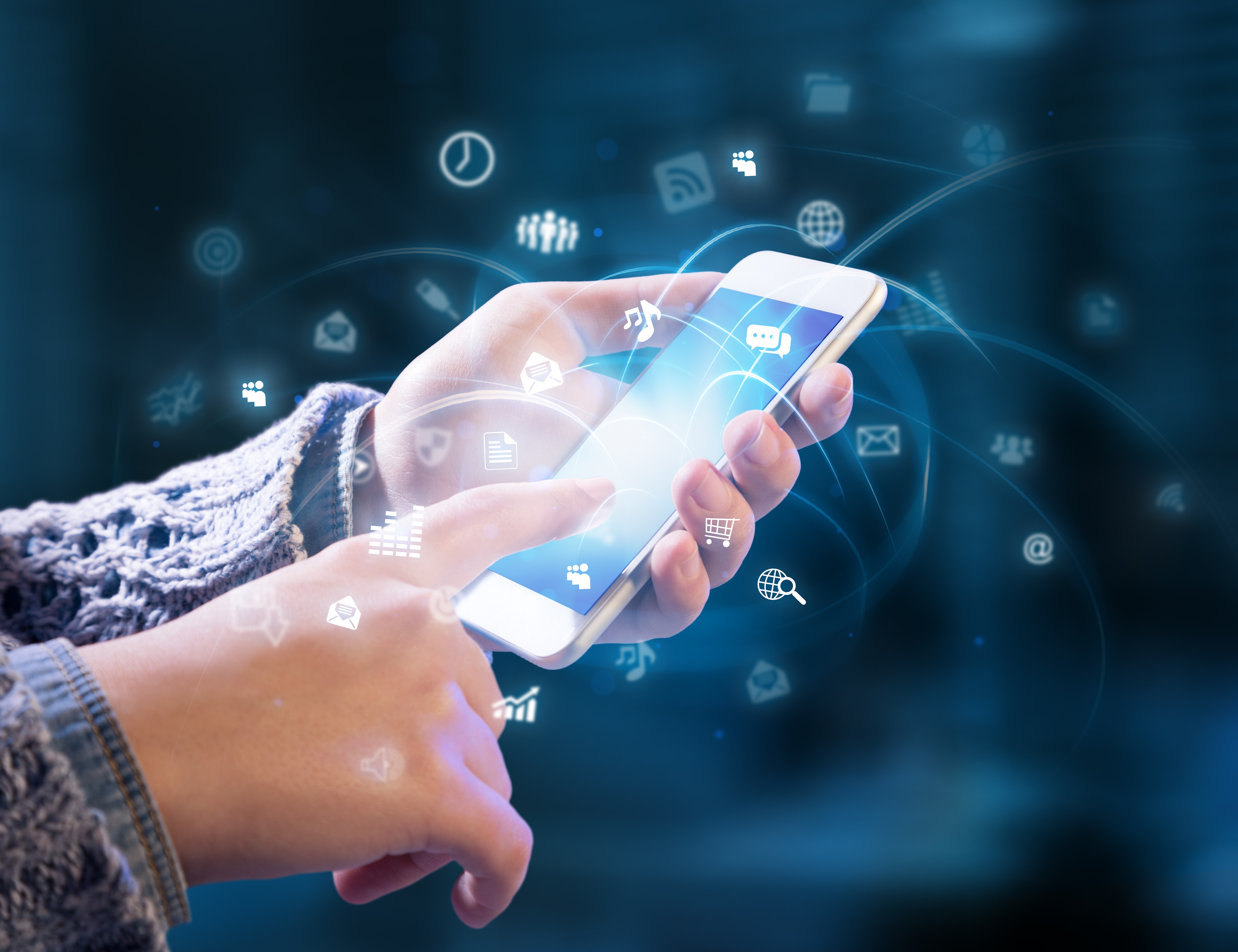 functions of a smartphone at hand