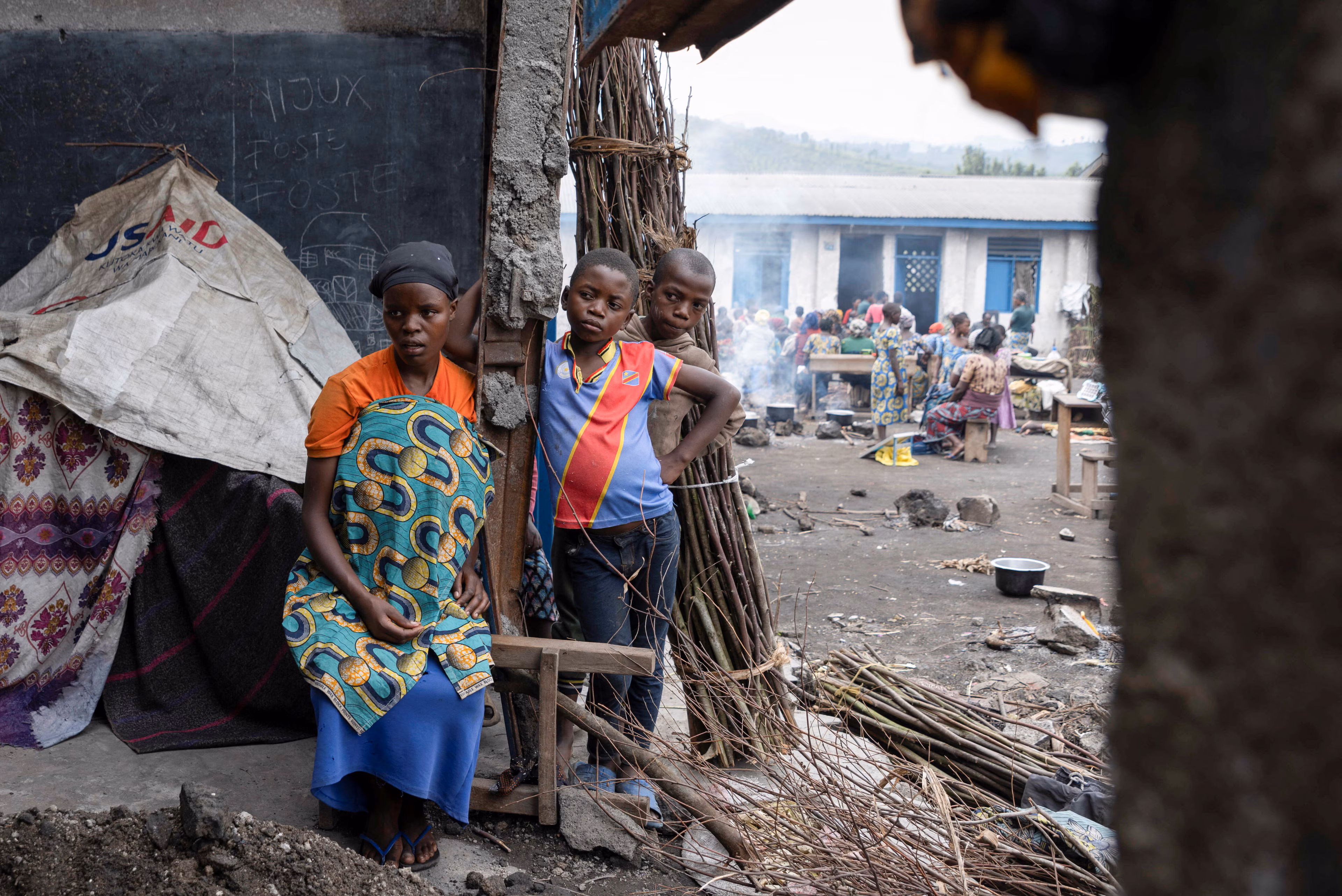 Desplazados internos en la provincia de Kivu del Norte, al este de la República Democrática del Congo.