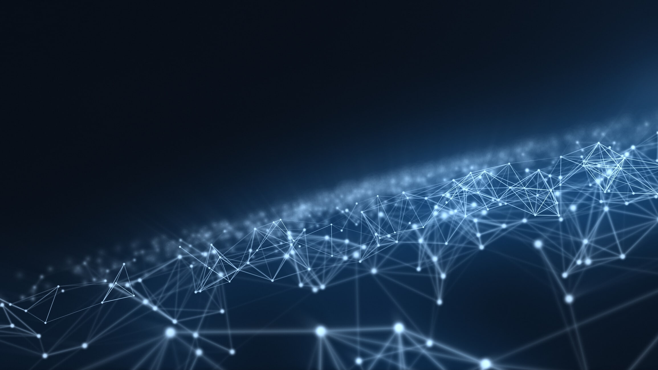 Abstract network background illustrating edge AI.