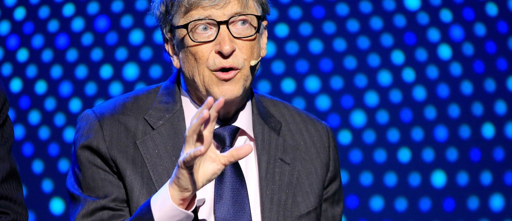 Bill Gates, co-founder of the Bill & Melinda Gates Foundation, speaks during the Neglected Tropical Diseases Summit in Geneva, Switzerland, April 18, 2017. REUTERS/Pierre Albouy - RTS12SB2