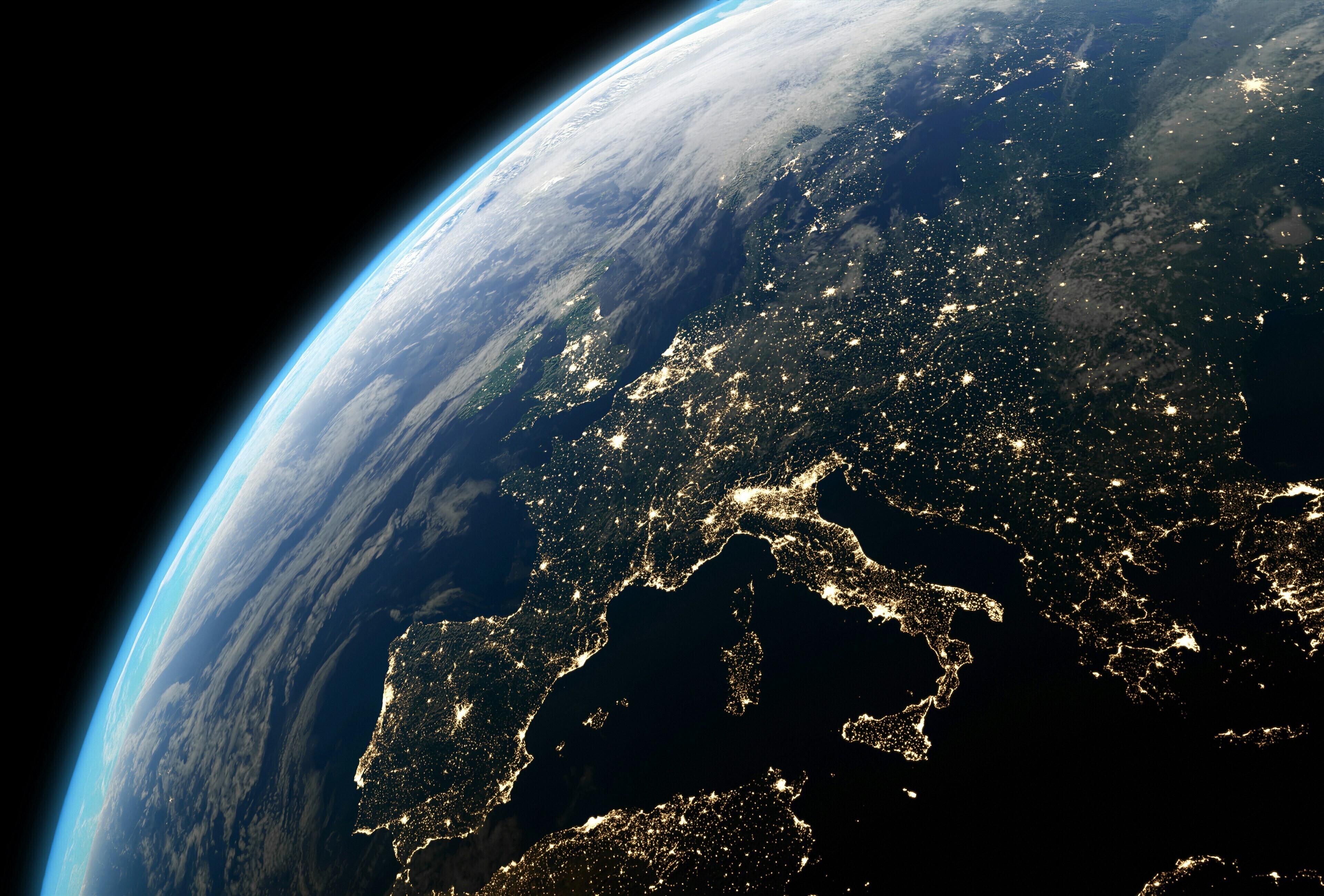 Una vista de la Tierra desde el espacio. Límites planetarios.