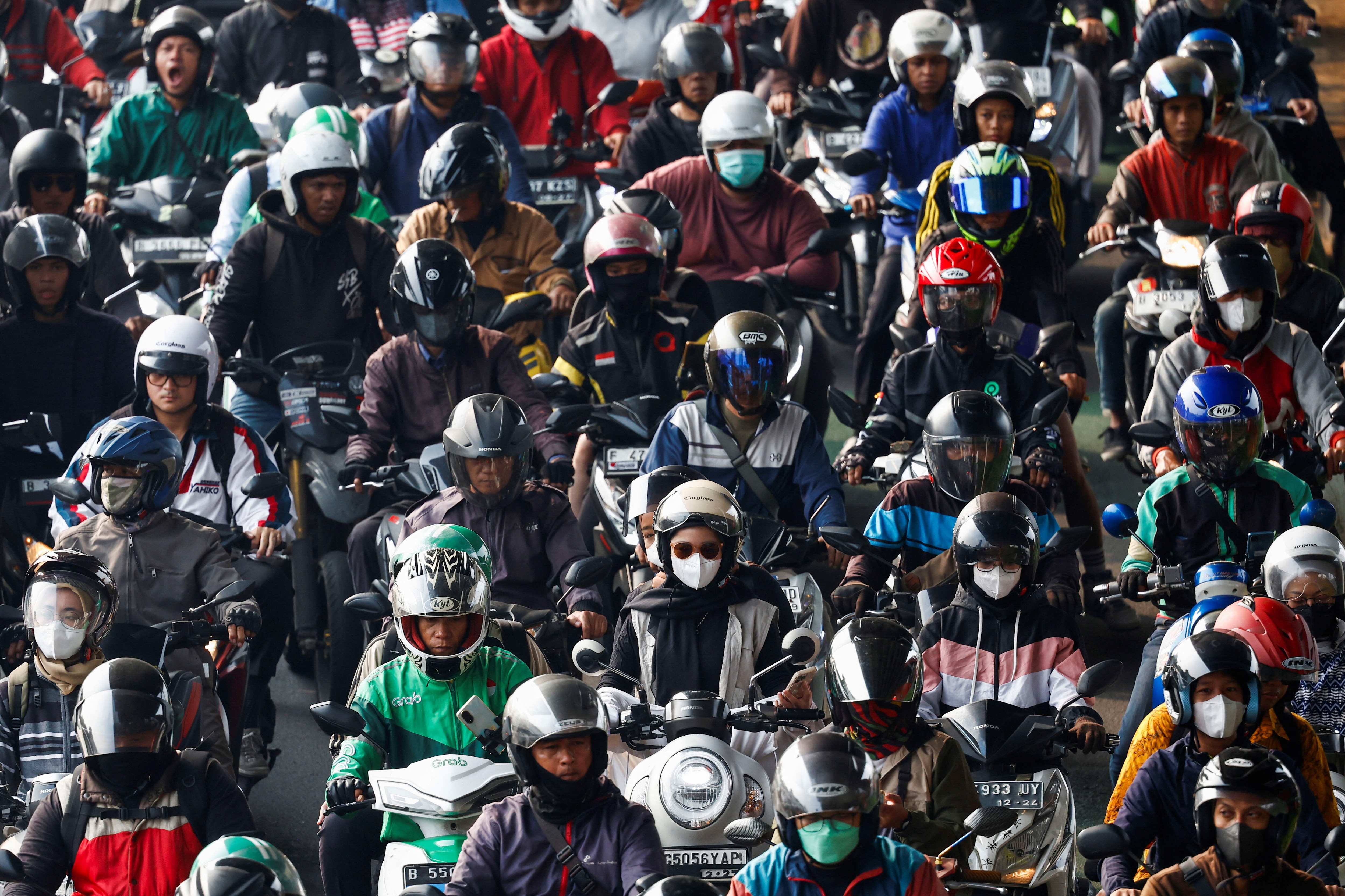 Rising pressures … rush hour in the Indonesian capital, Jakarta.