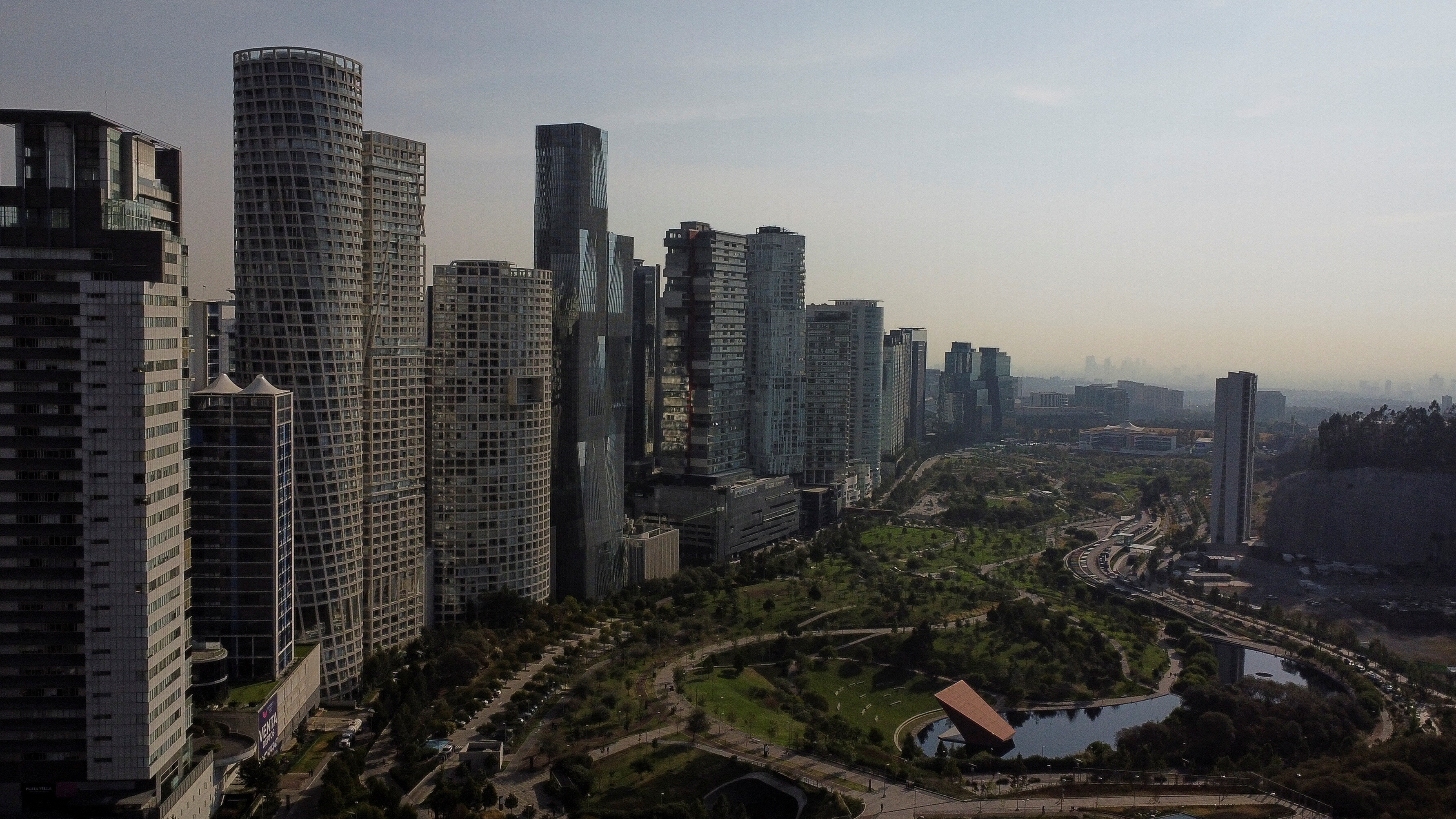 Mexico City's Sante Fe business district.