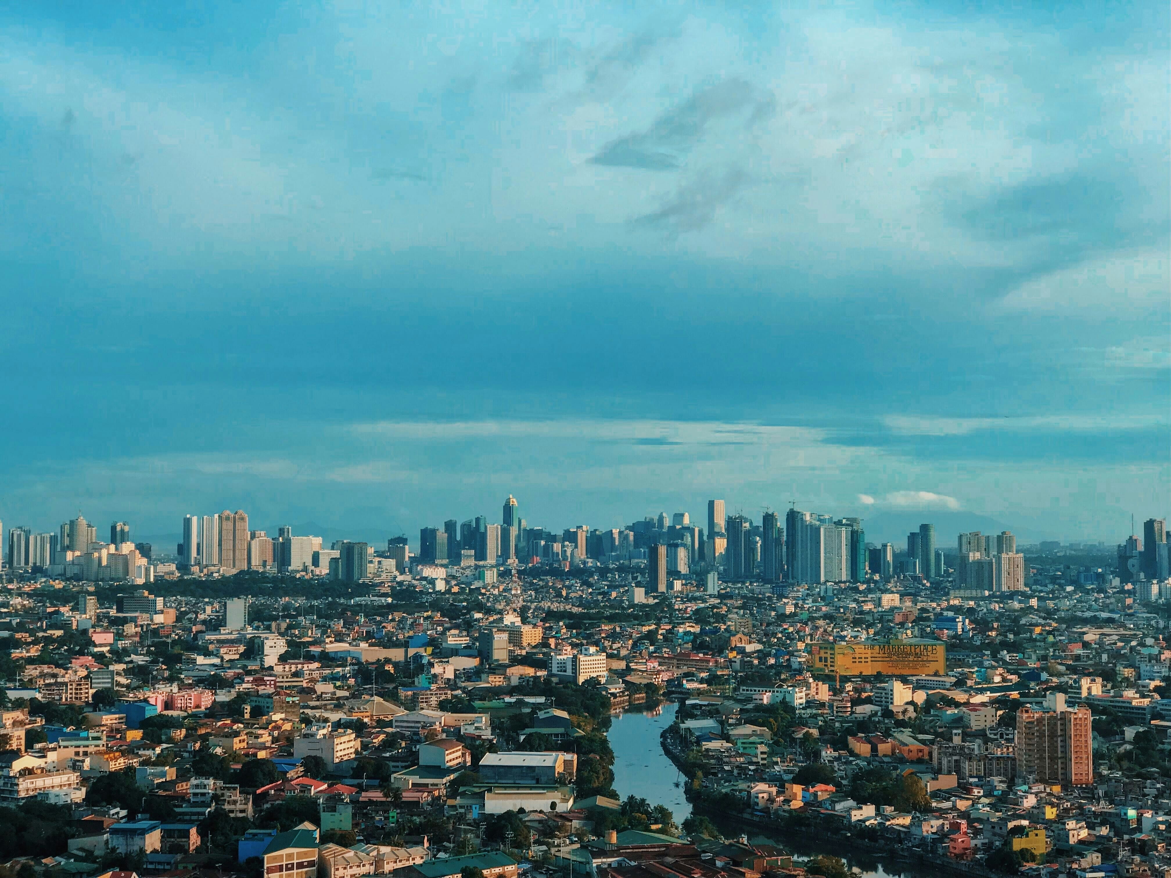 Manila skyline.