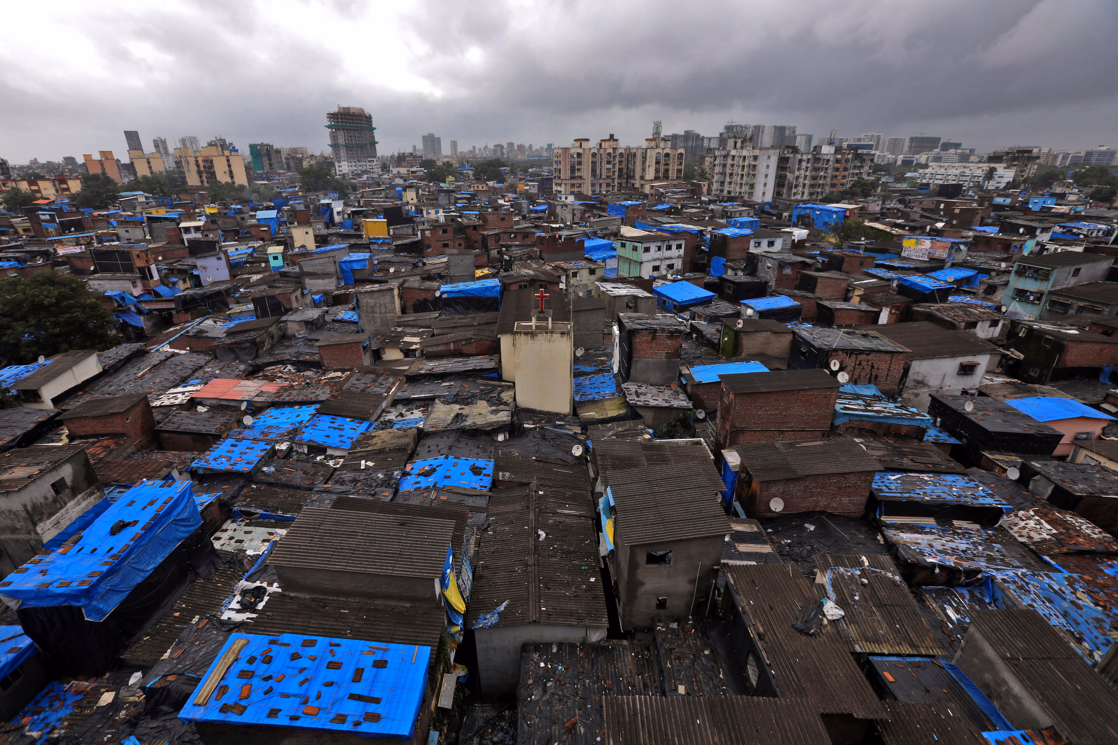 Dharavi, en Mumbai, India, es uno de los barrios más grandes de Asia.