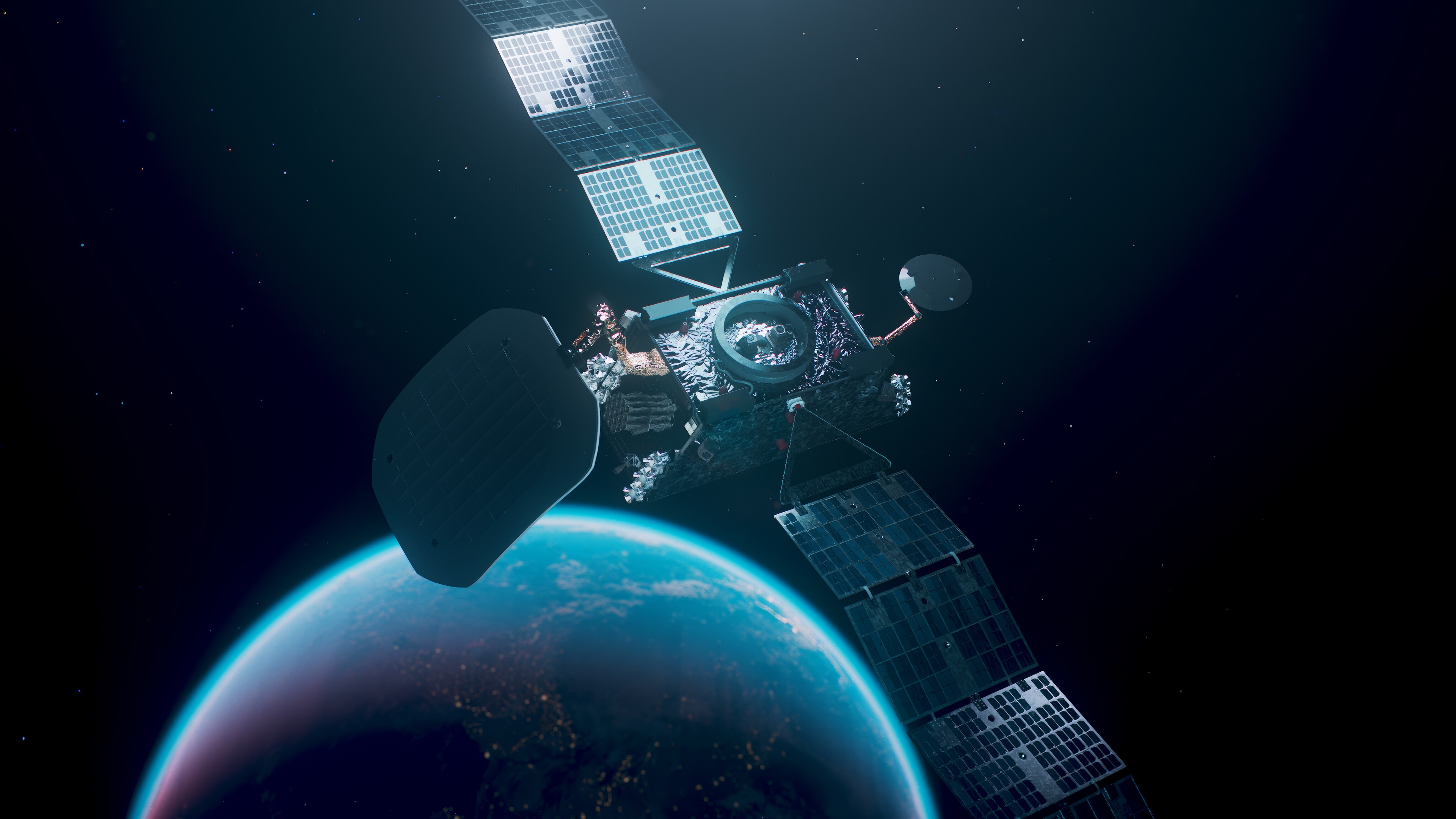 A satellite orbits Earth: Geostationary small satellites could provide space autonomy to many nations