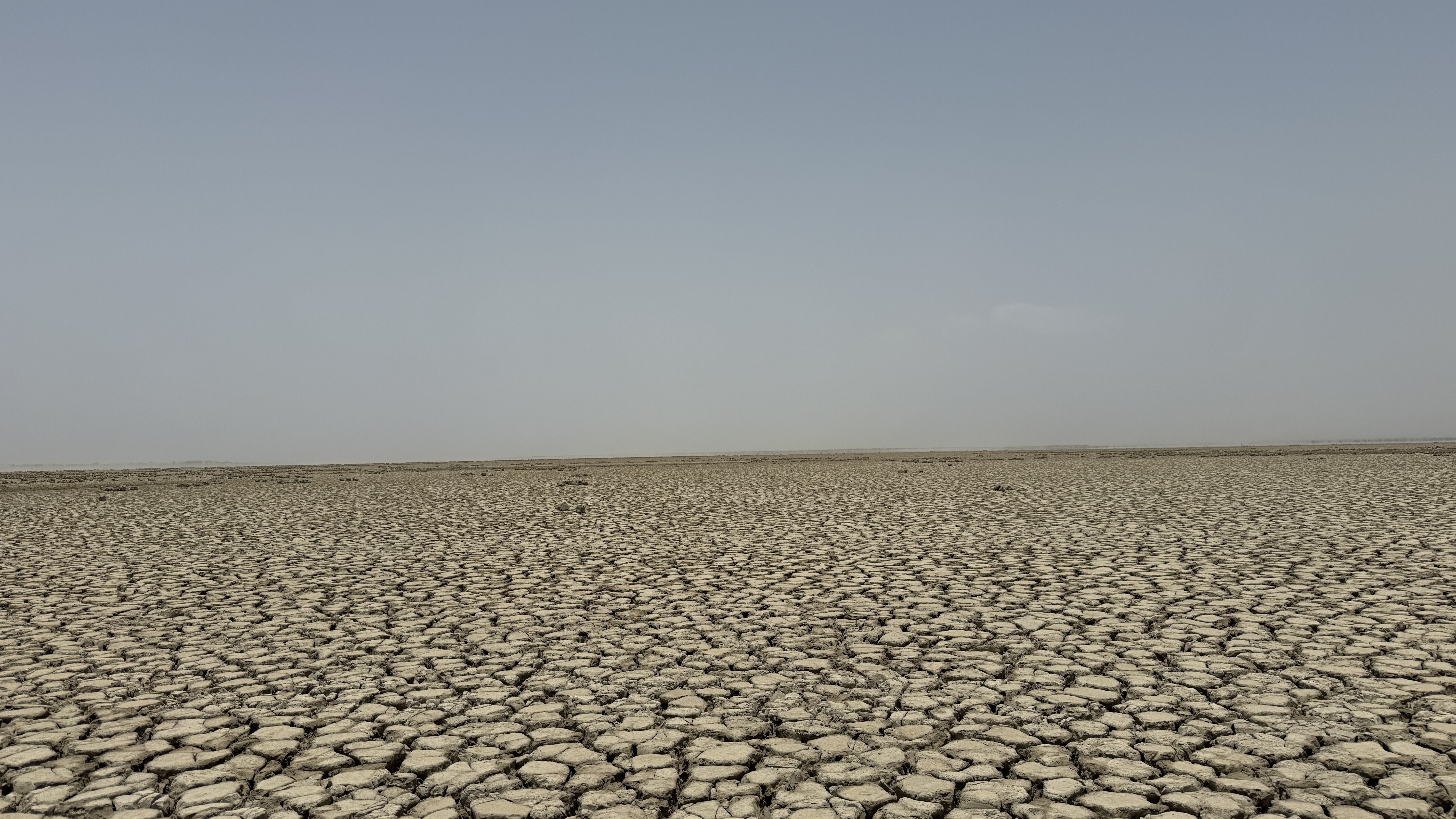 Dried bed of ancient Siranda Lake in Pakistan’s southwest, illustrating the pressing global water shortage