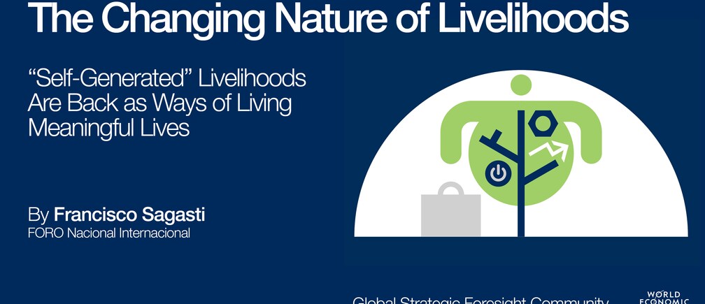 Why are ‘self-generated livelihoods’ on the increase?