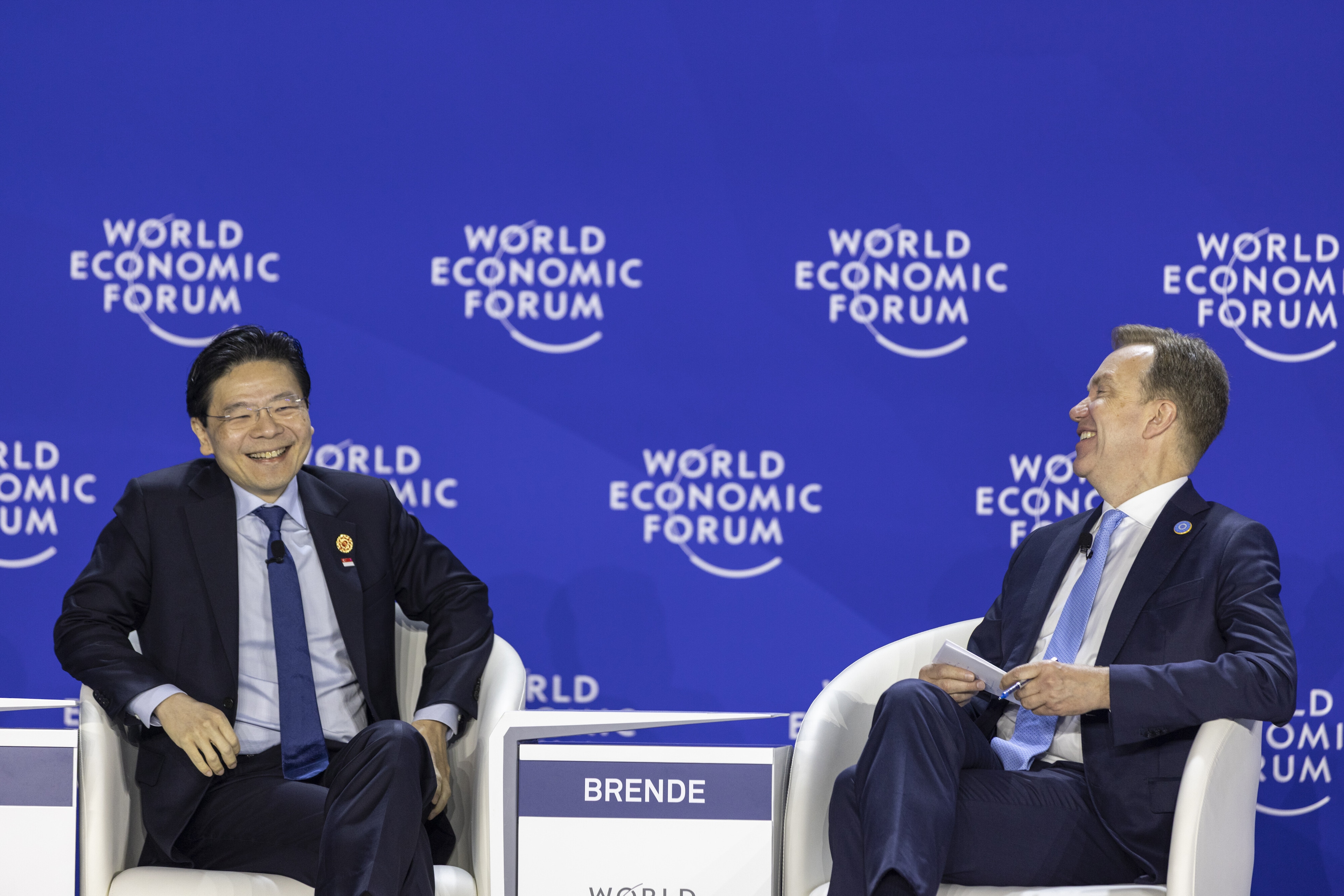 Singapore's prime minister in conversation with Børge Brende, President and CEO, World Economic Forum.
