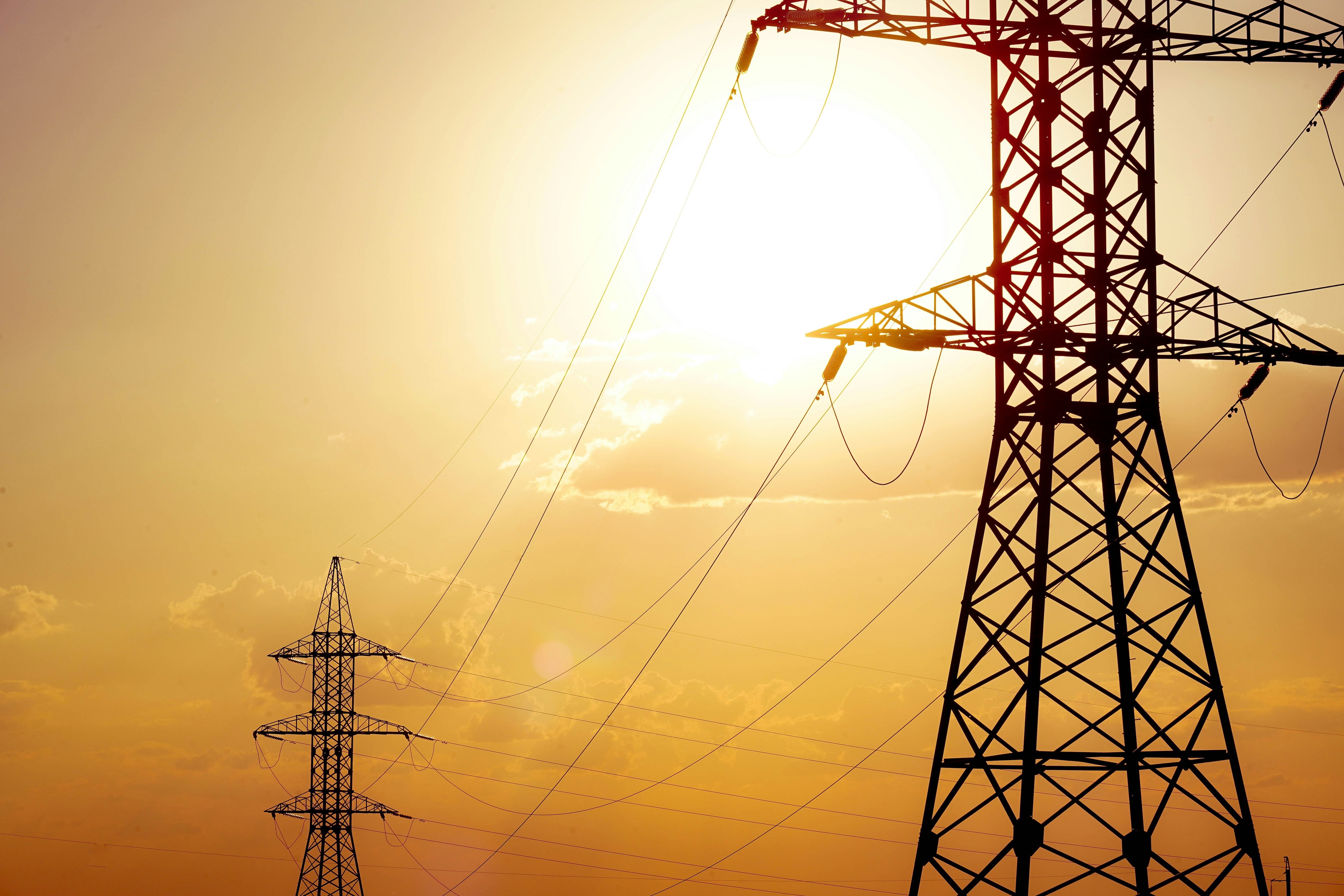 Electricity pylons