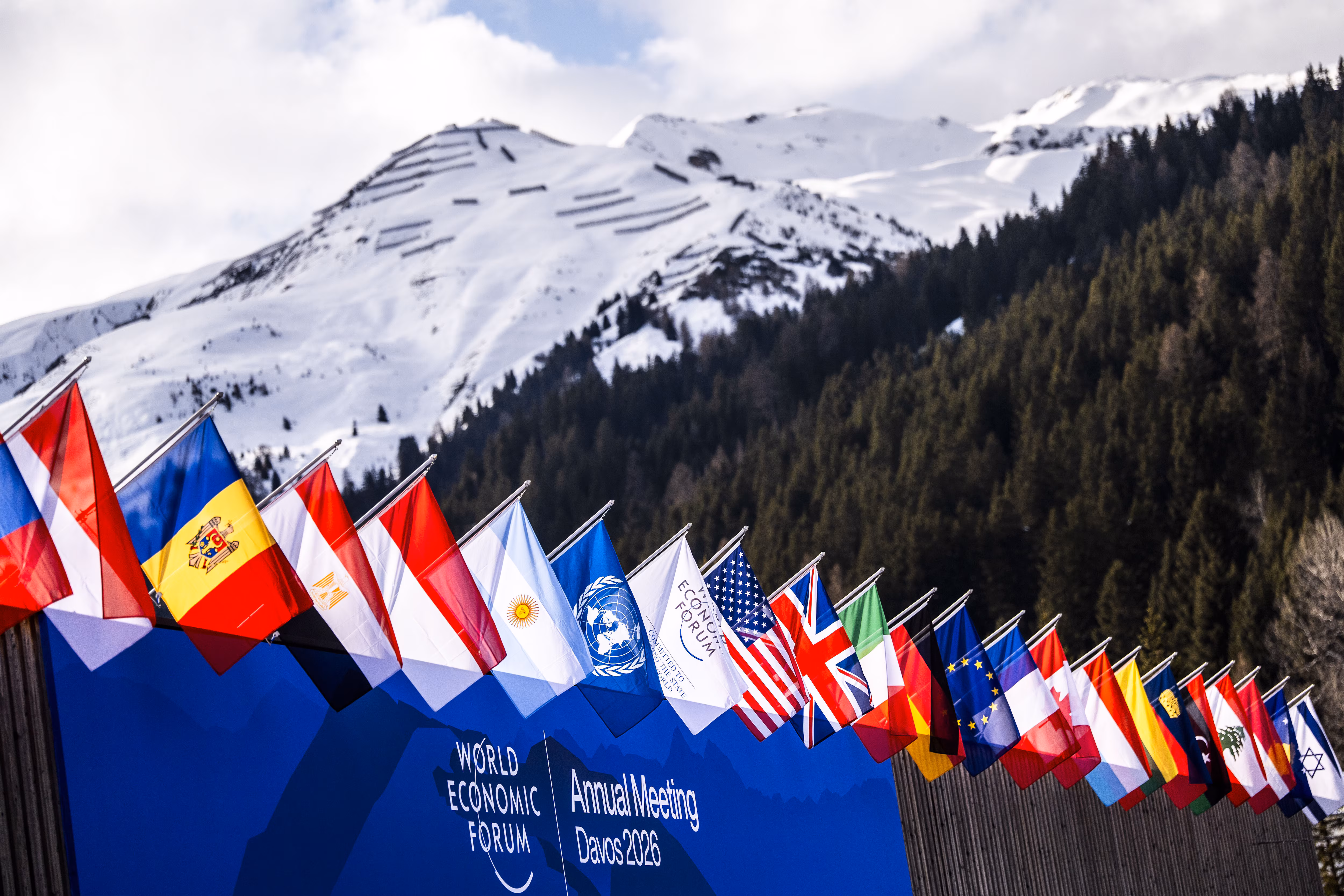 Impresiones de la Reunión Anual del Foro Económico Mundial 2026 en Davos-Klosters, Suiza, 19 de enero. Derechos de autor: Foro Económico Mundial/Valeriano Di Domenico