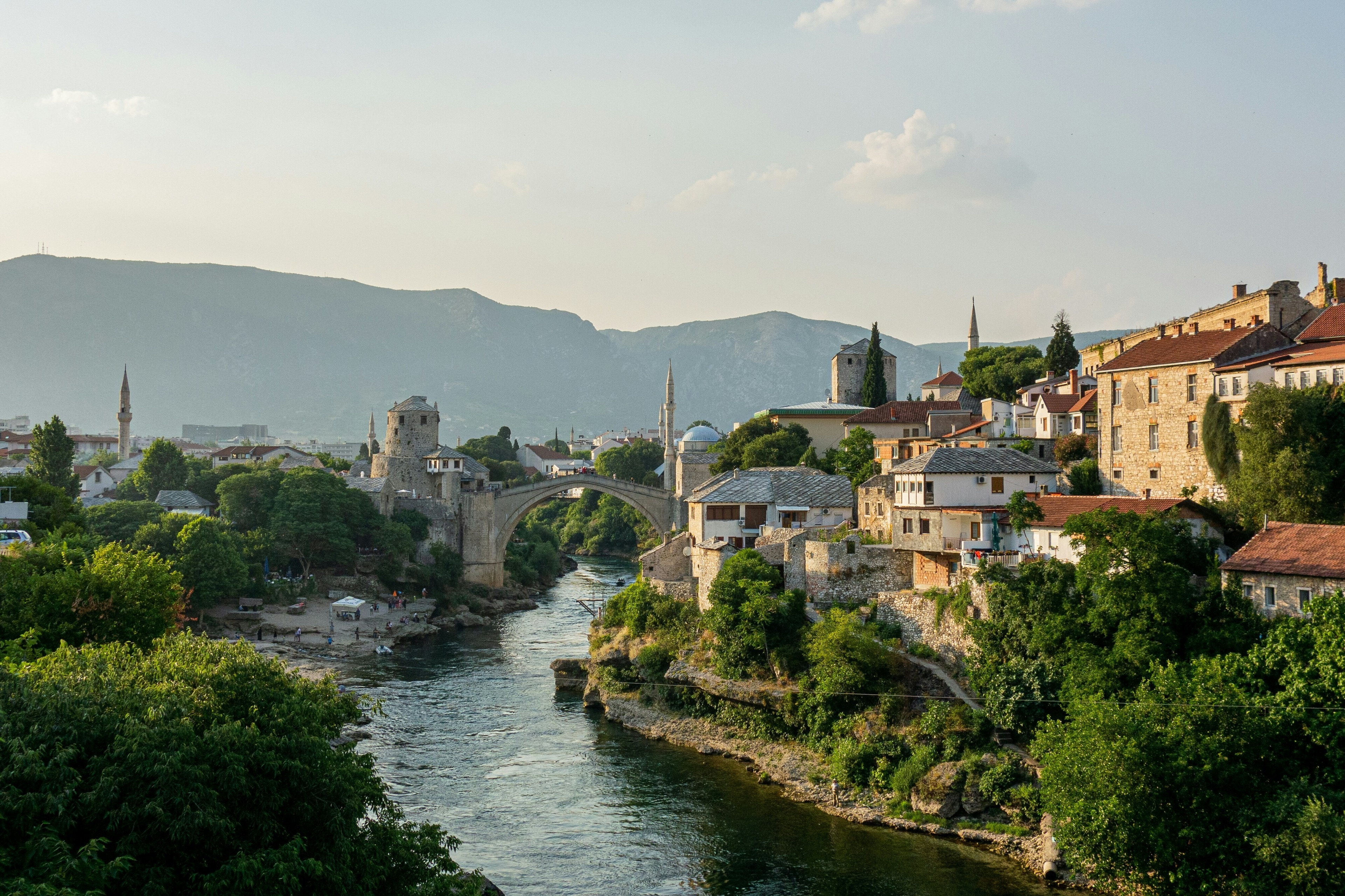 Stari Most, the famous bridge in Mostar, Bosnia and Herzegovina: A just green transition requires urgent, inclusive and well-planned action in the Western Balkans