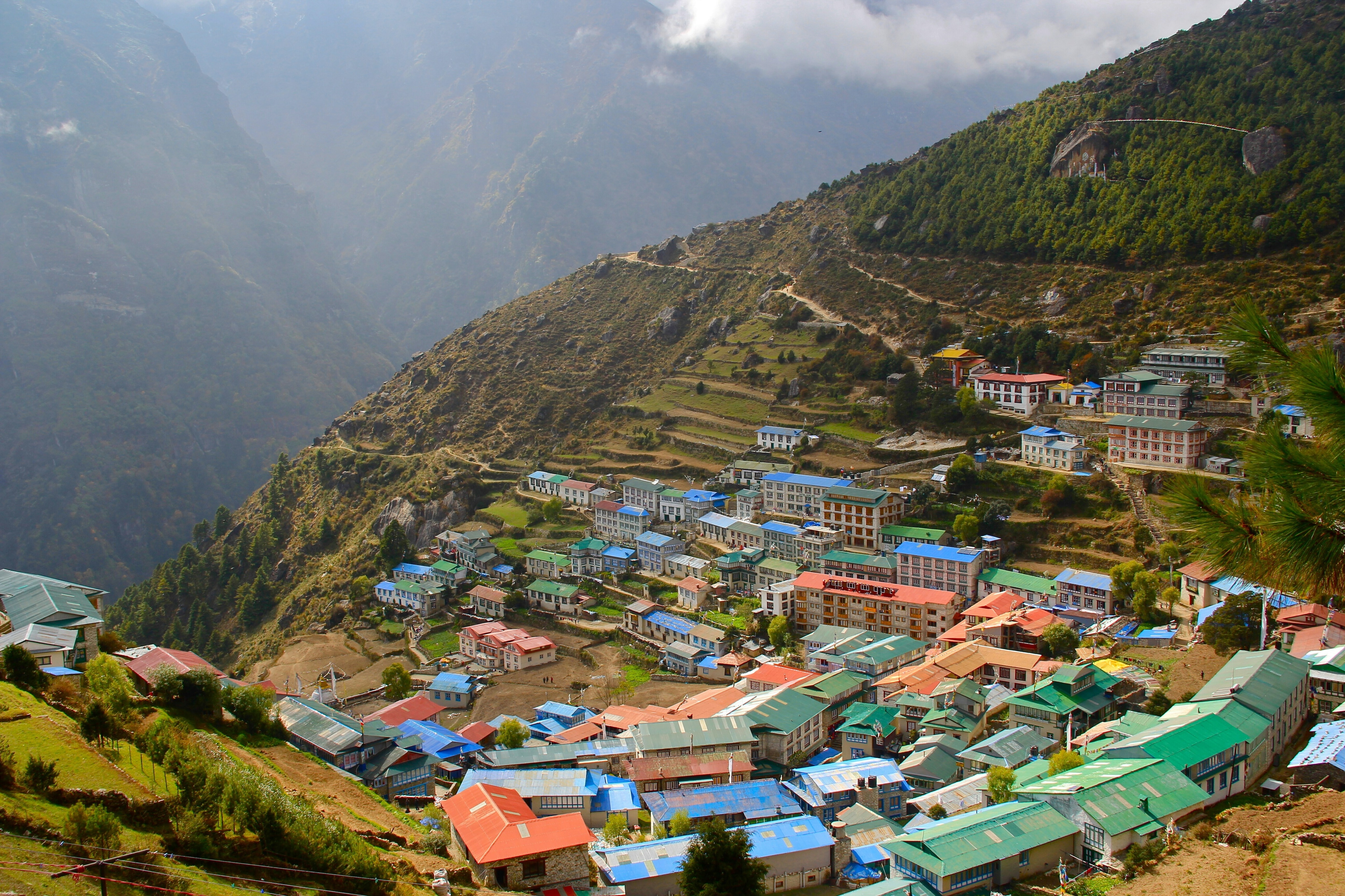 Namche Bazar, Namche, Nepal; disaster response