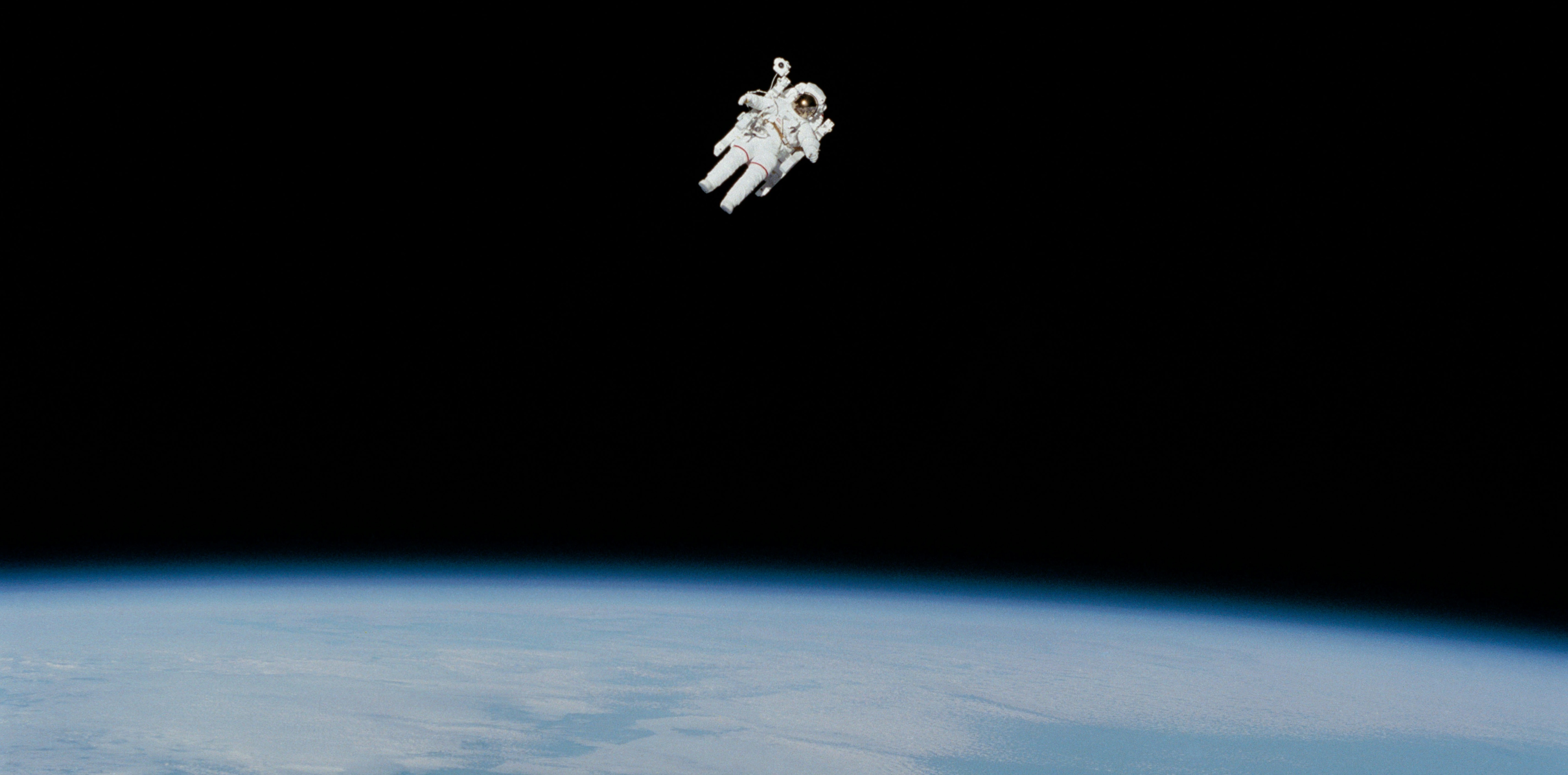 An astronaut hovering above Earth: Commercial space companies are finding their niche in services