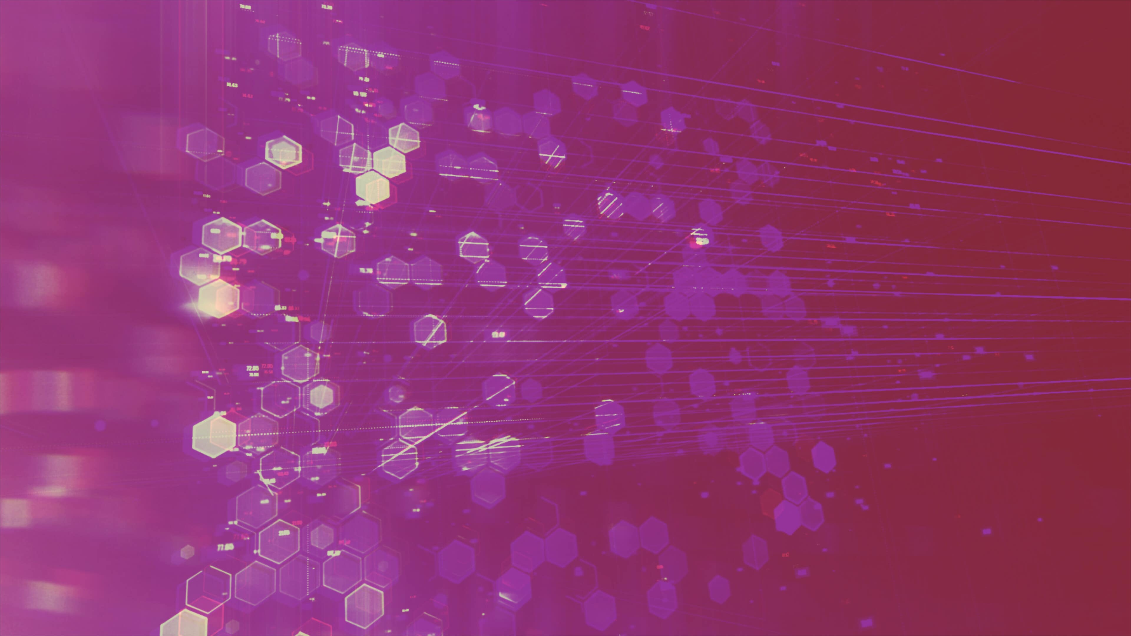 A pink blockchain graphic: The “protocol economy” uses cryptocurrencies to incentivize blockchain actors
