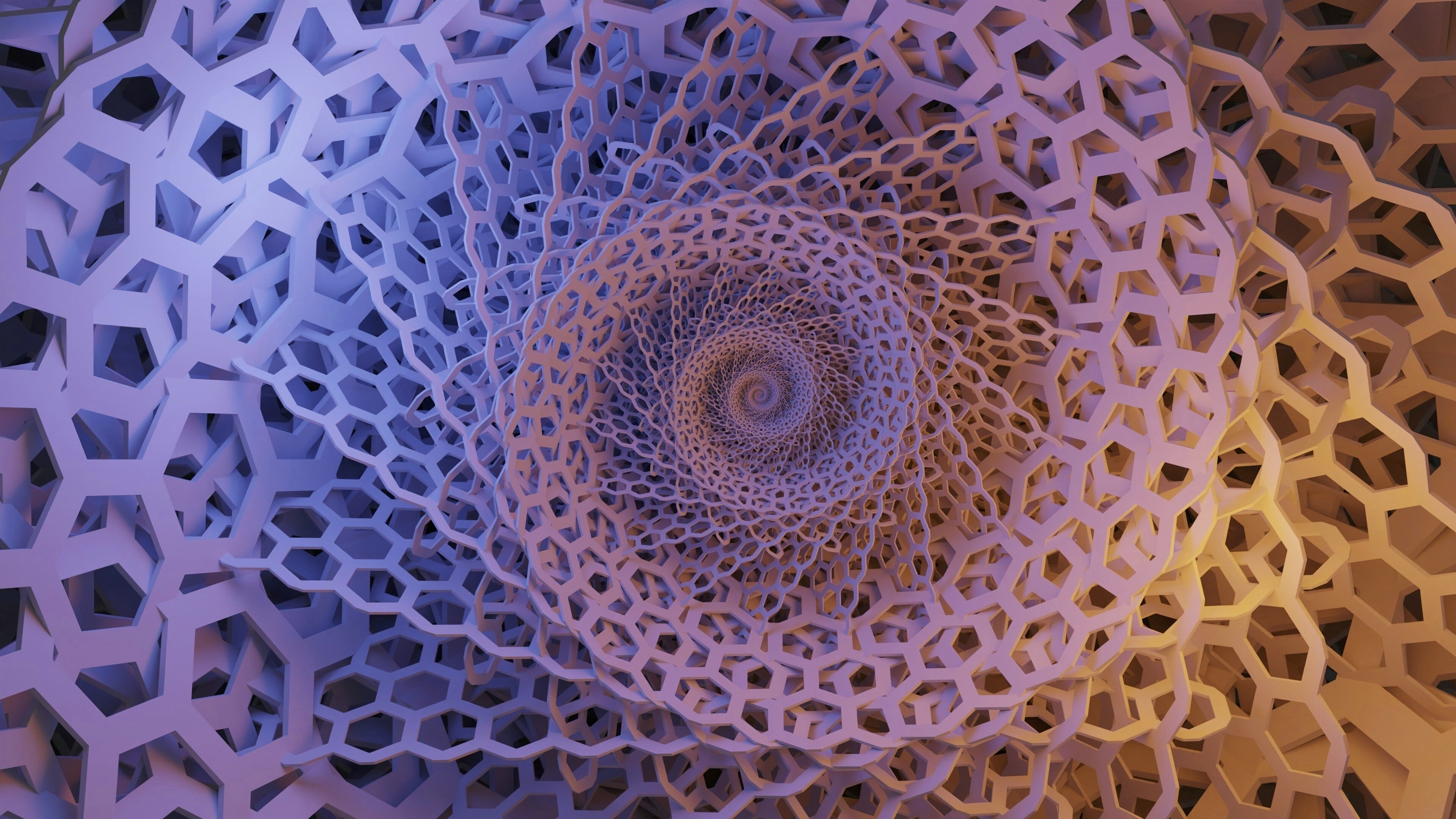 A twirling patterned graphic illustratng how AI can optimize compnay culture