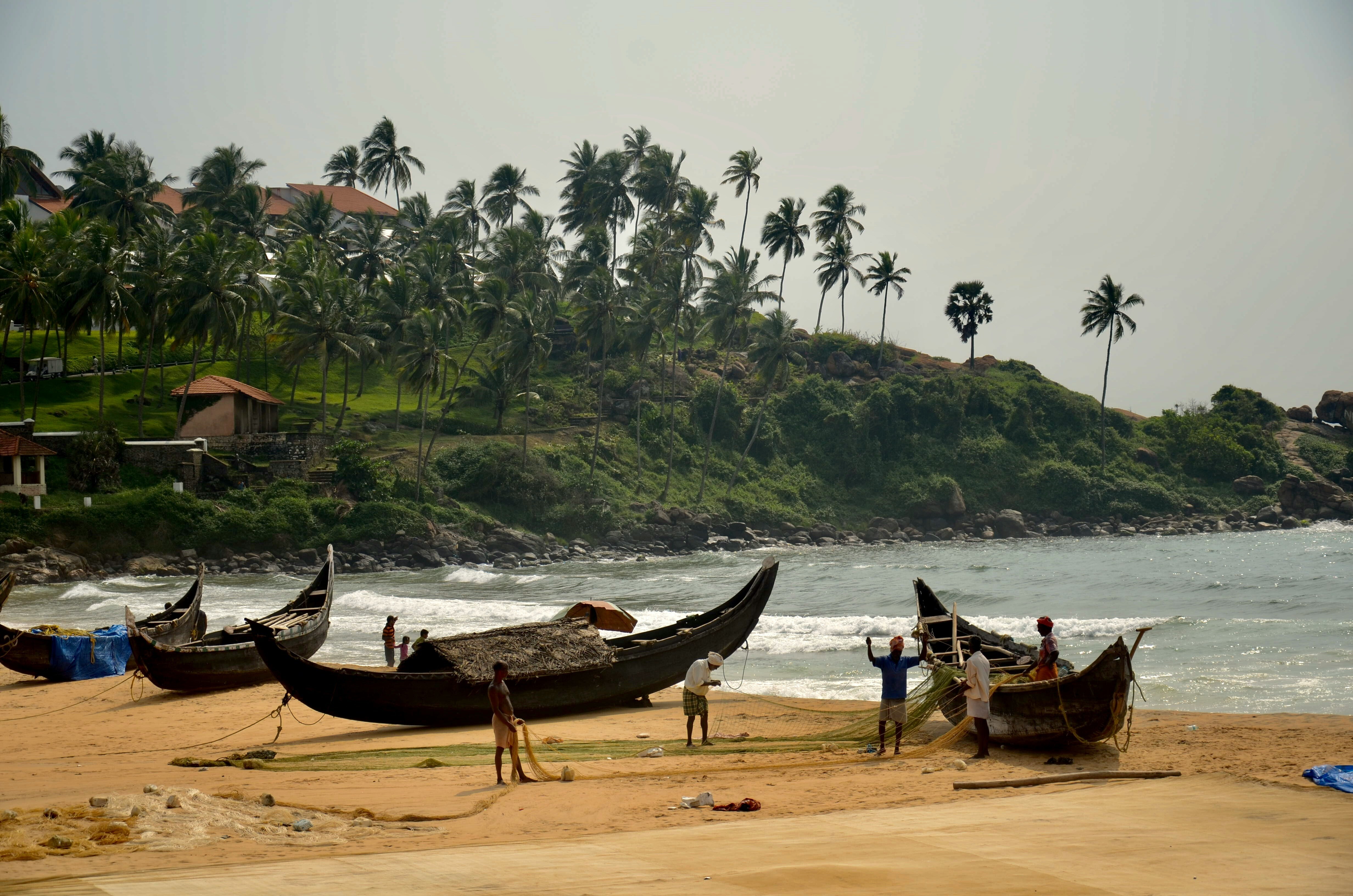 Fishermen in India, ocean conservation 