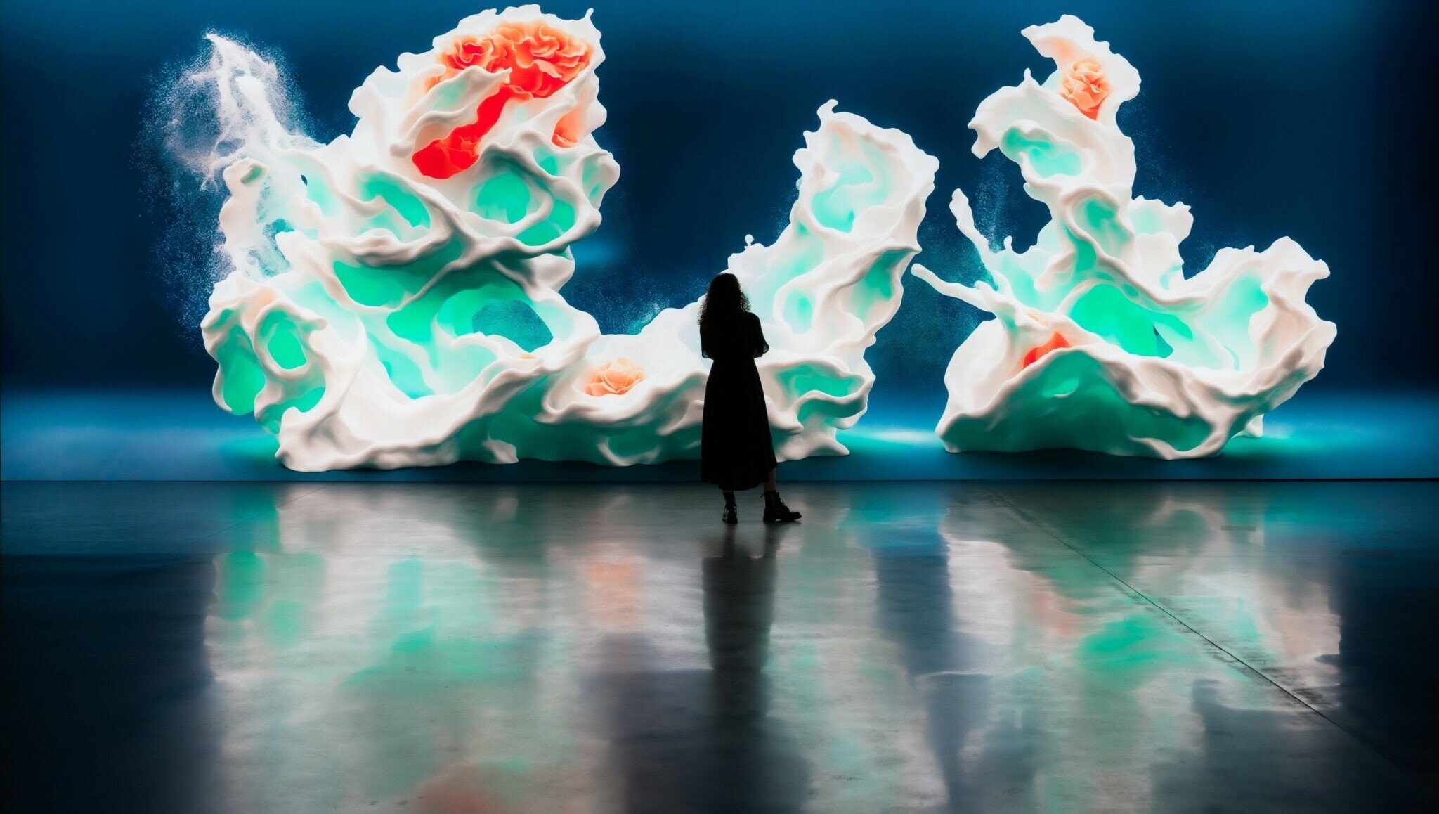 Refik Anadol, Artificial Realities: Coral, 2023 