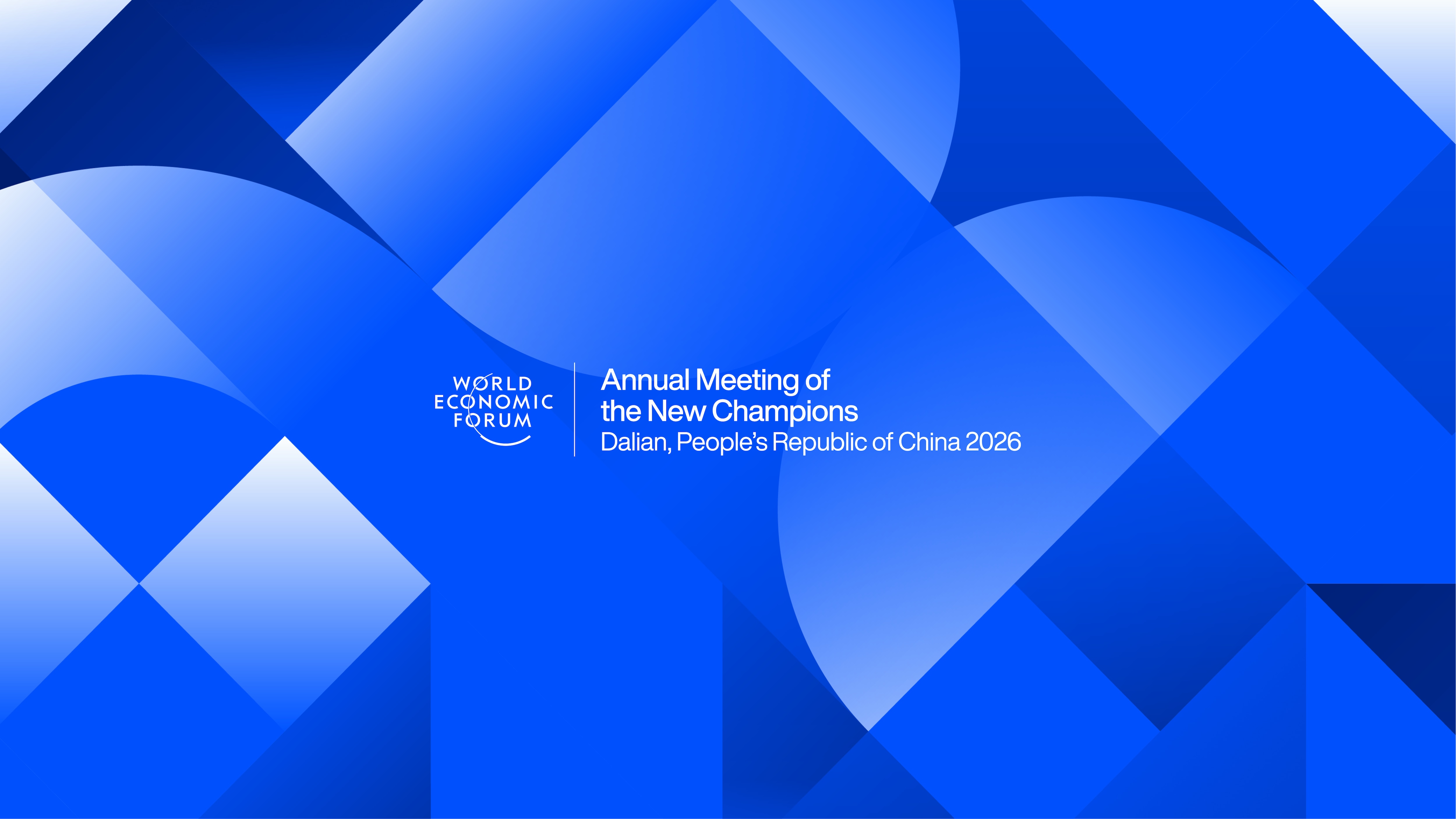 The Annual Meeting of the New Champions 2026 takes place in Dalian, China, from 23 to 25 June.