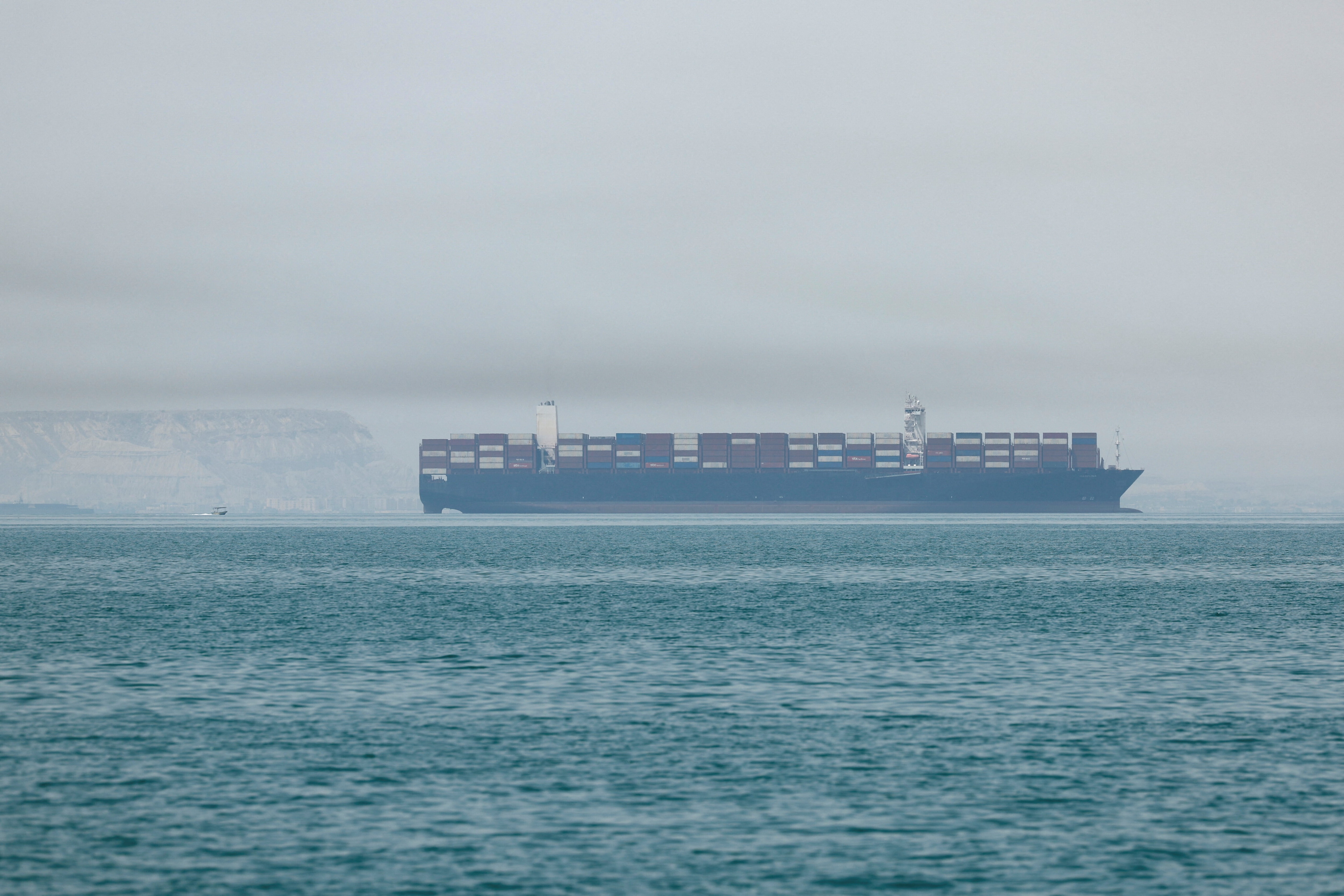 Vessels in the Strait of Hormuz, Iran, May 22, 2026. 