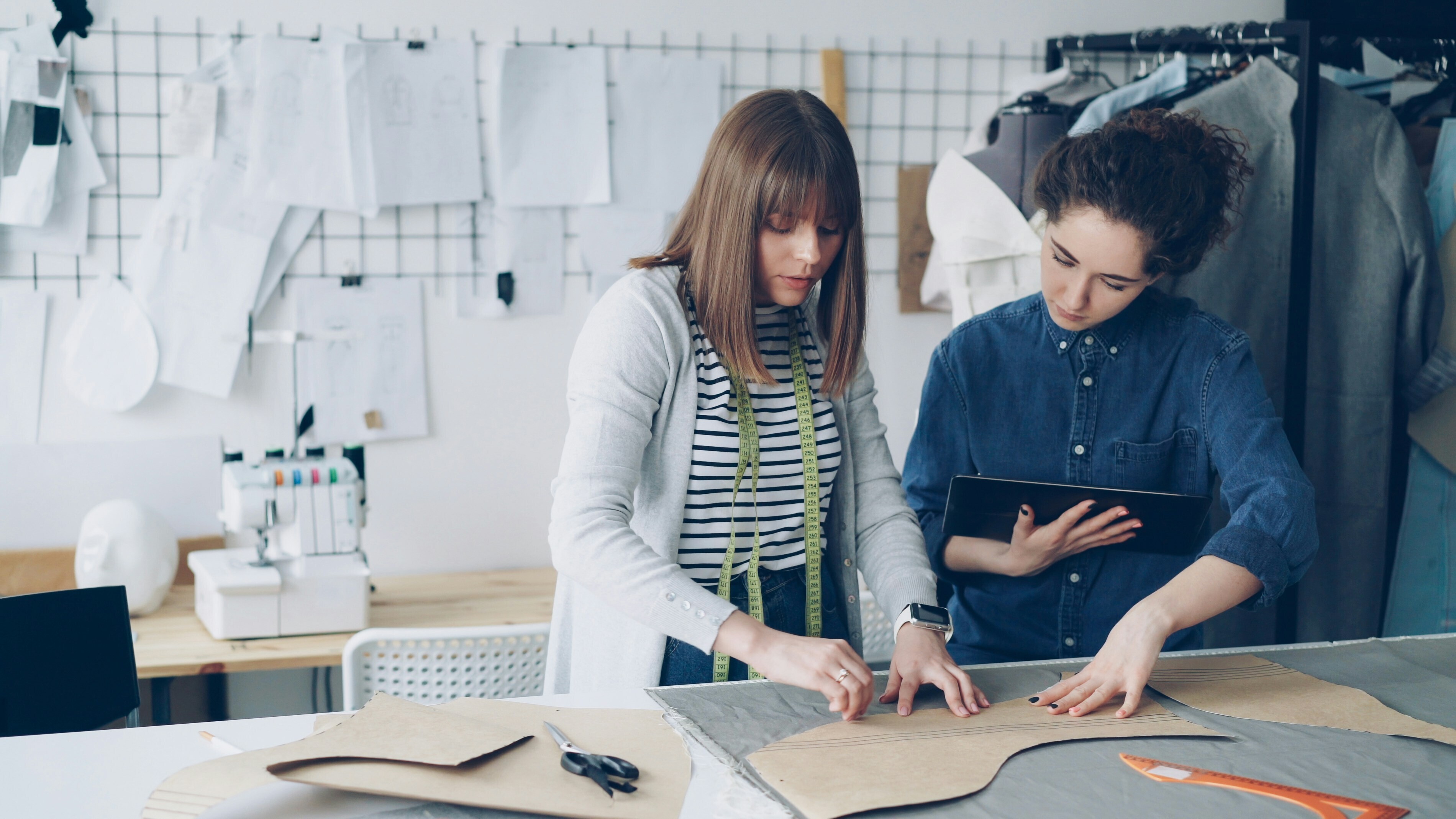 Two women, designers, innovation, sustainable fashion