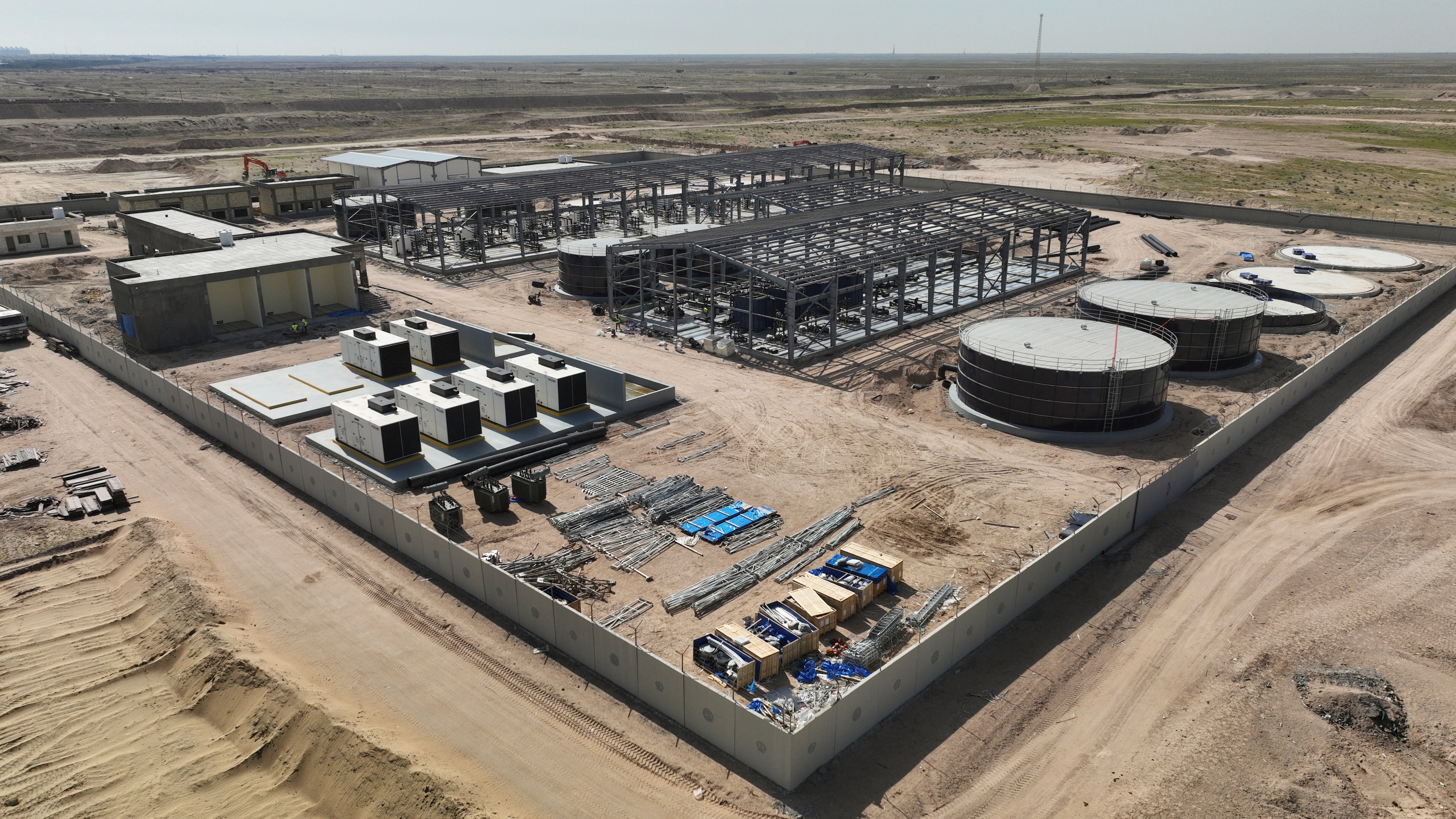 A water desalination station in Basra, Iraq.