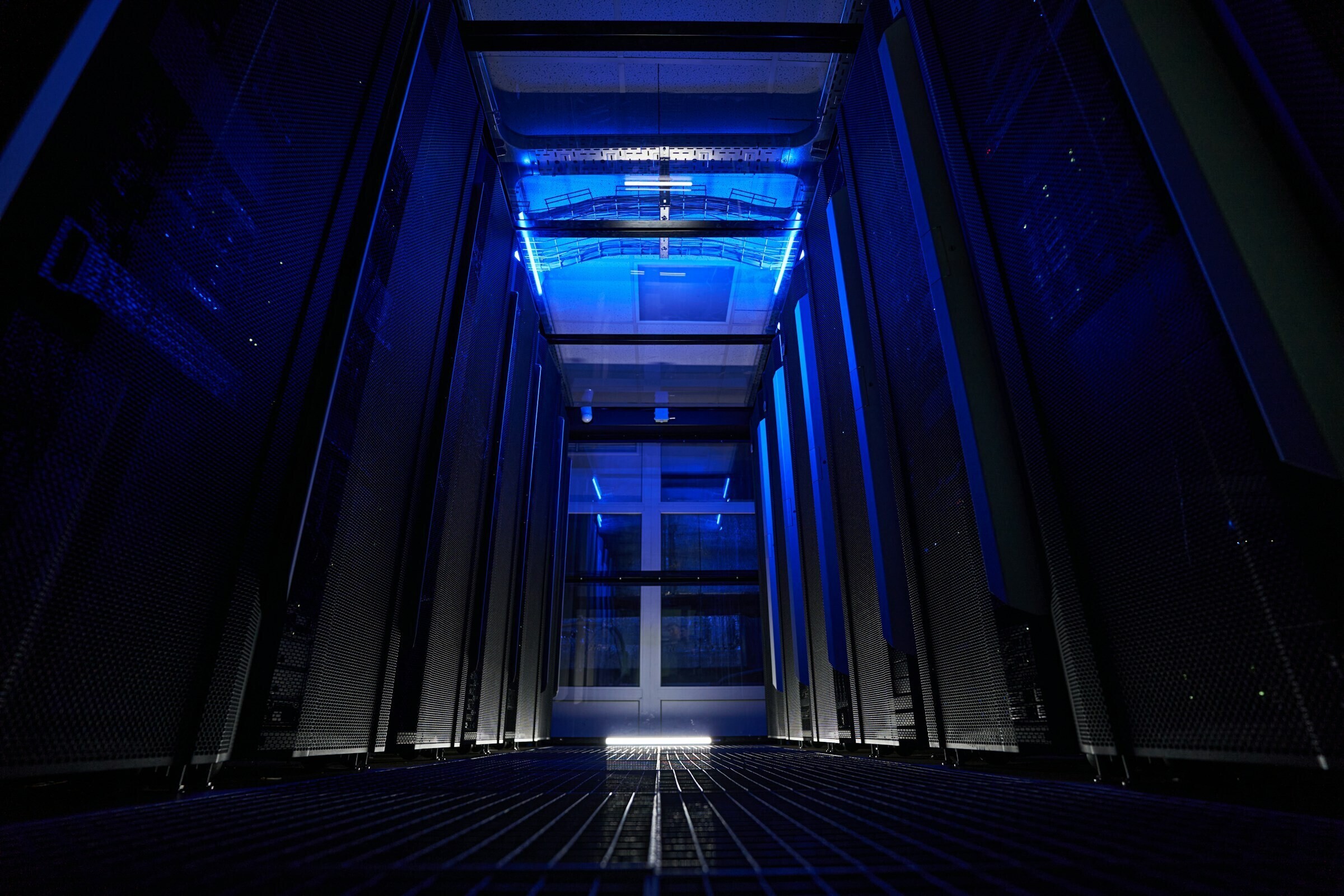 The inside of a data centre: Demand for data centres and other tech components makes the sector's nature-positive transition ever more urgent