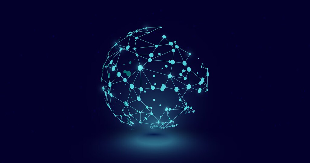 Conexión tecnológica de red global abstracta: el Premio Frontiers Planet reconoce la investigación con impacto y la innovación climática.