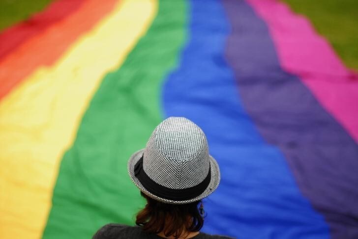 A transgender person is seen during a rally to demand an investigation of homophobic crimes in San Salvador May 19, 2012. According to REDTRANSAL, Salvadorian organization LGBT (lesbians, gays, bisexuals and transgenders), 20 people from the LGBT community have been murdered in the last 24 months in El Salvador because of their sexual orientation. REUTERS/Ulises Rodriguez (EL SALVADOR - Tags: CRIME LAW SOCIETY)