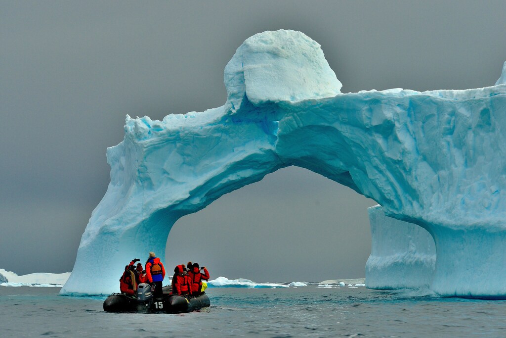 Scientists in the Antarctic.