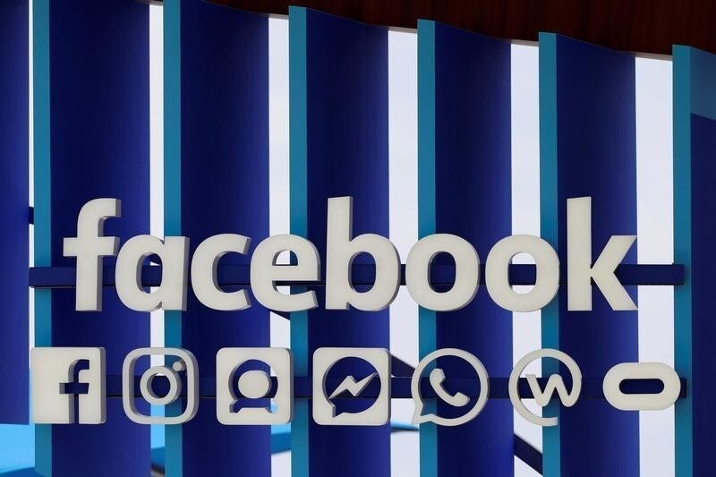 A Facebook panel is seen during the Cannes Lions International Festival of Creativity, in Cannes, France, June 20, 2018.