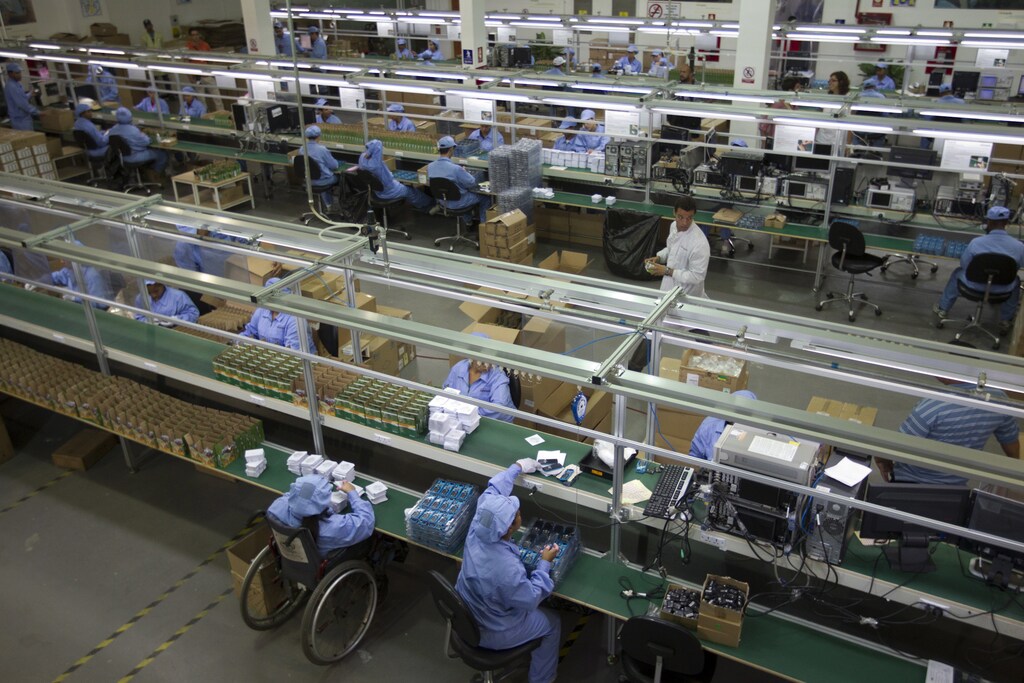 A Chinese-Venezuelan mobile-phone factory in Caracas.