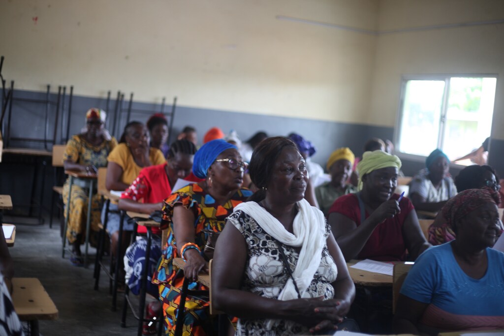 Women in a classroom, Angola: Projects from the Global Shapers Community are challenging existing norms and shaping a more inclusive and equitable future.